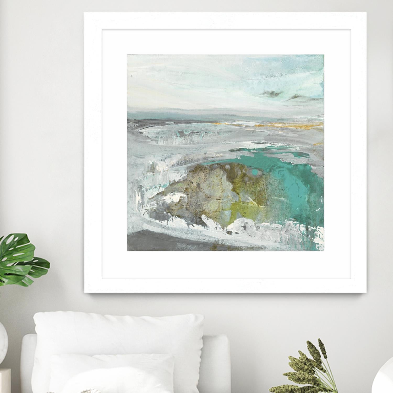 Ocean II by Grace Rowman on GIANT ART - blue abstract