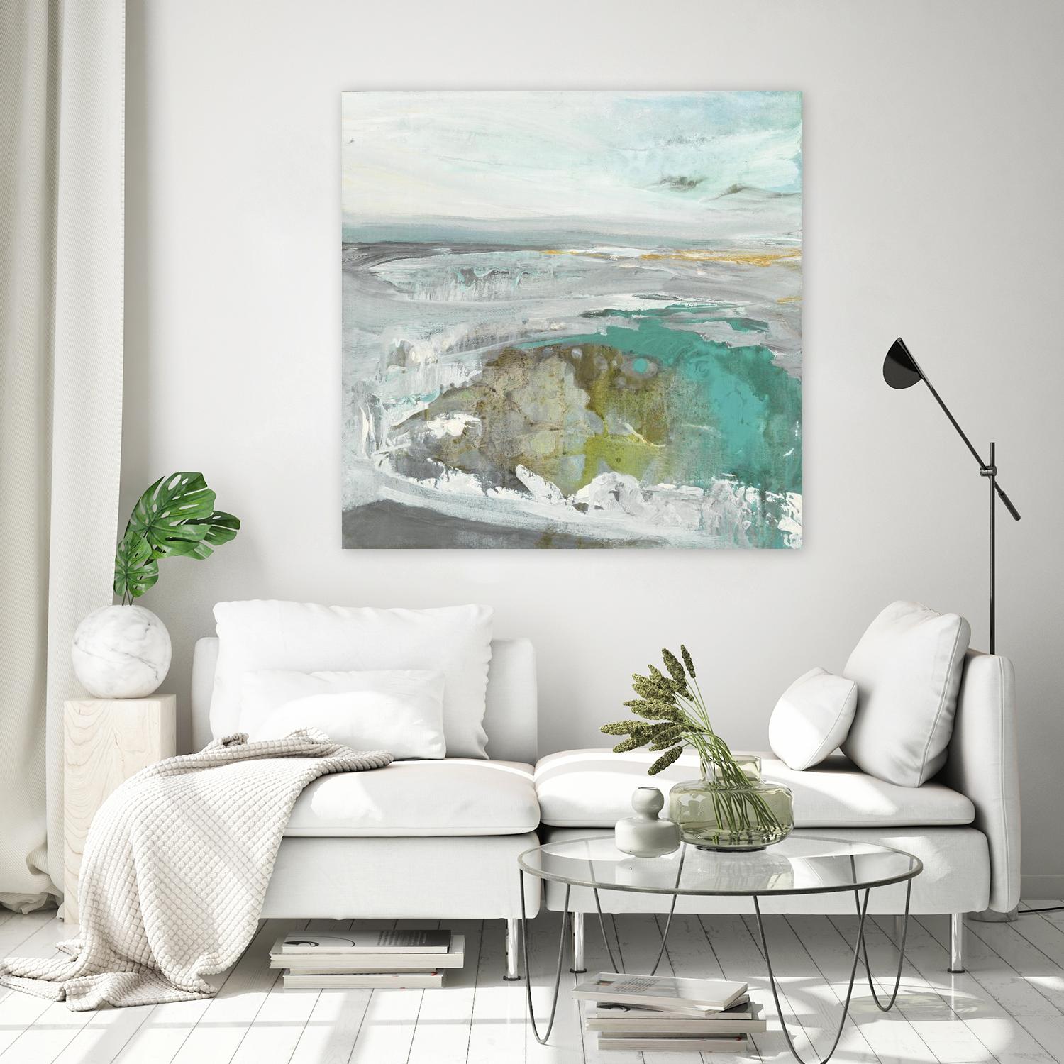 Ocean II by Grace Rowman on GIANT ART - blue abstract