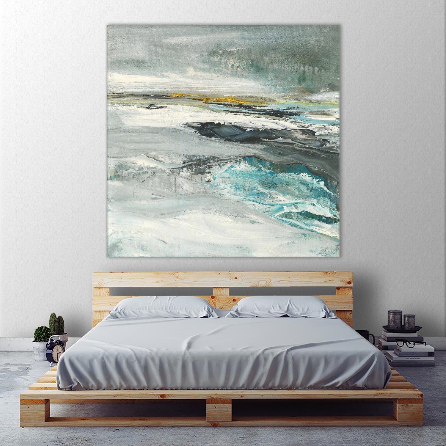 Ocen III by Beth ten Hove on GIANT ART - turquoise abstract