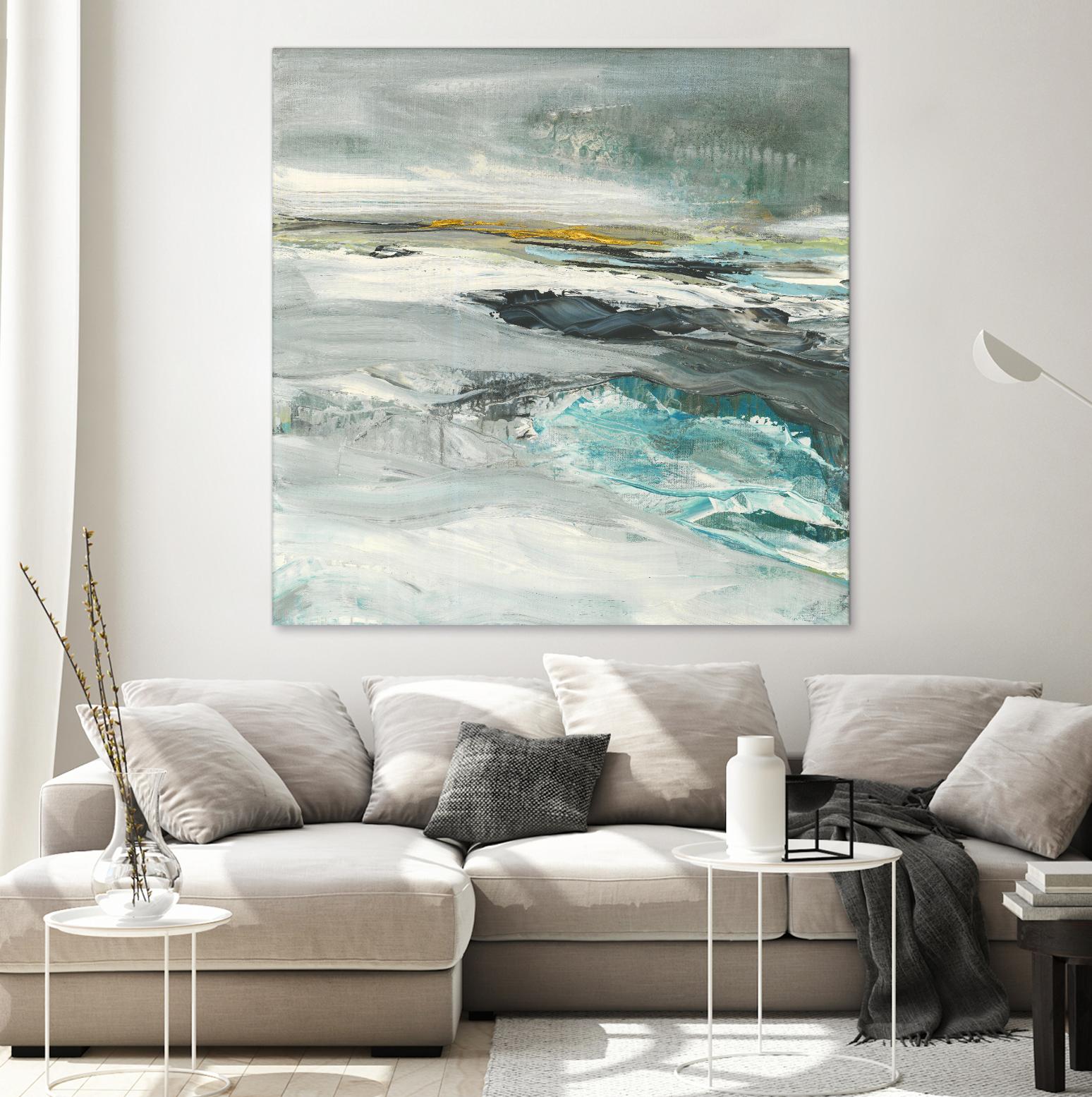 Ocen III by Beth ten Hove on GIANT ART - turquoise abstract