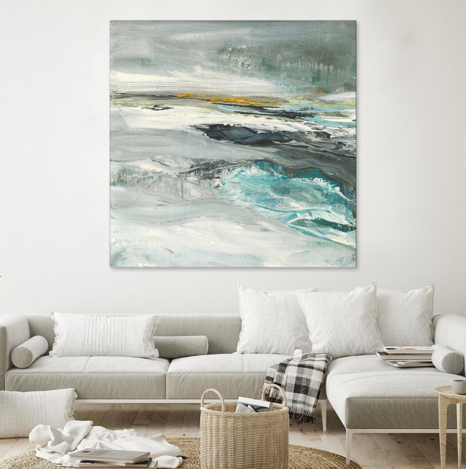 Ocen III by Beth ten Hove on GIANT ART - turquoise abstract