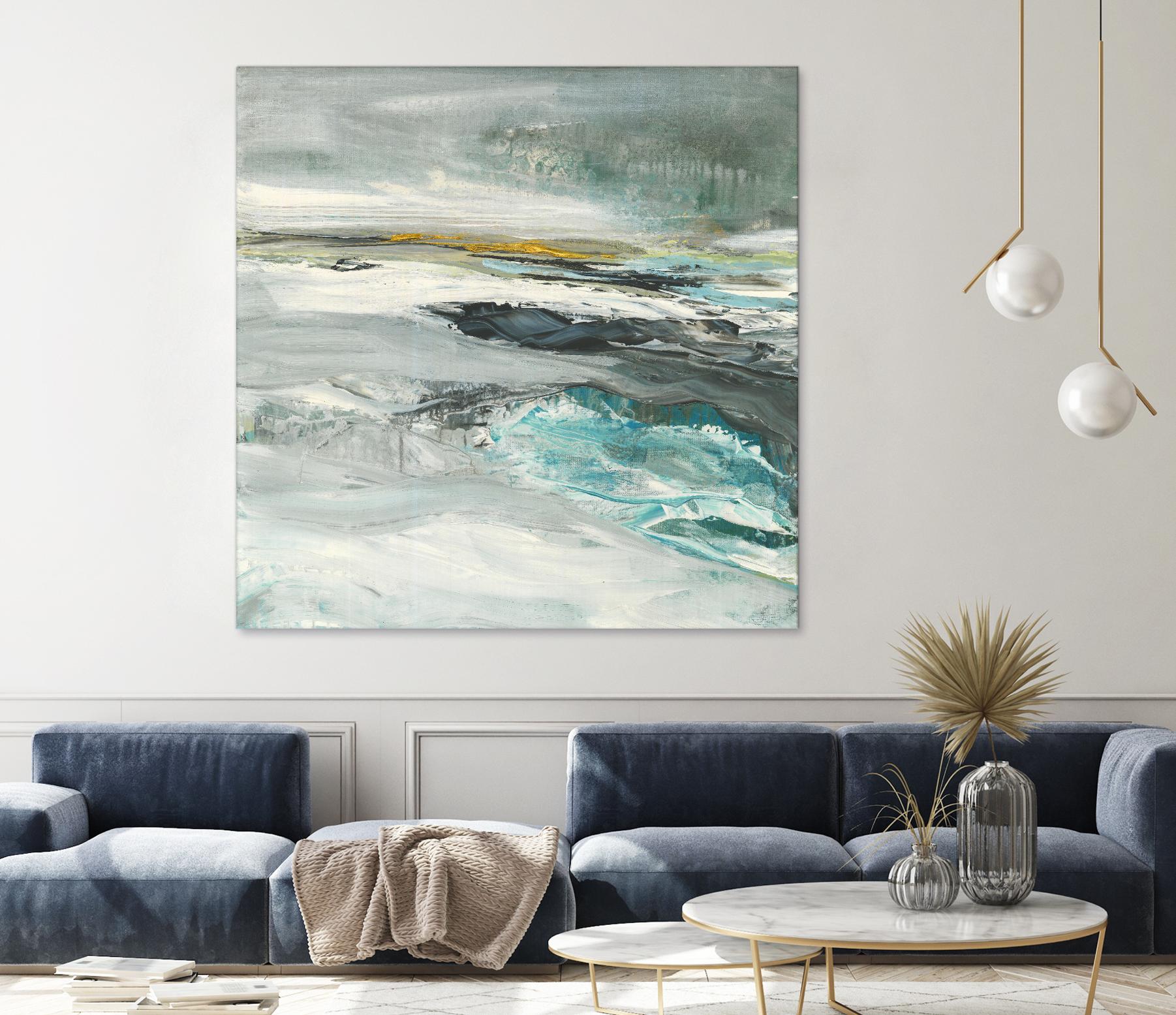 Ocen III by Beth ten Hove on GIANT ART - turquoise abstract