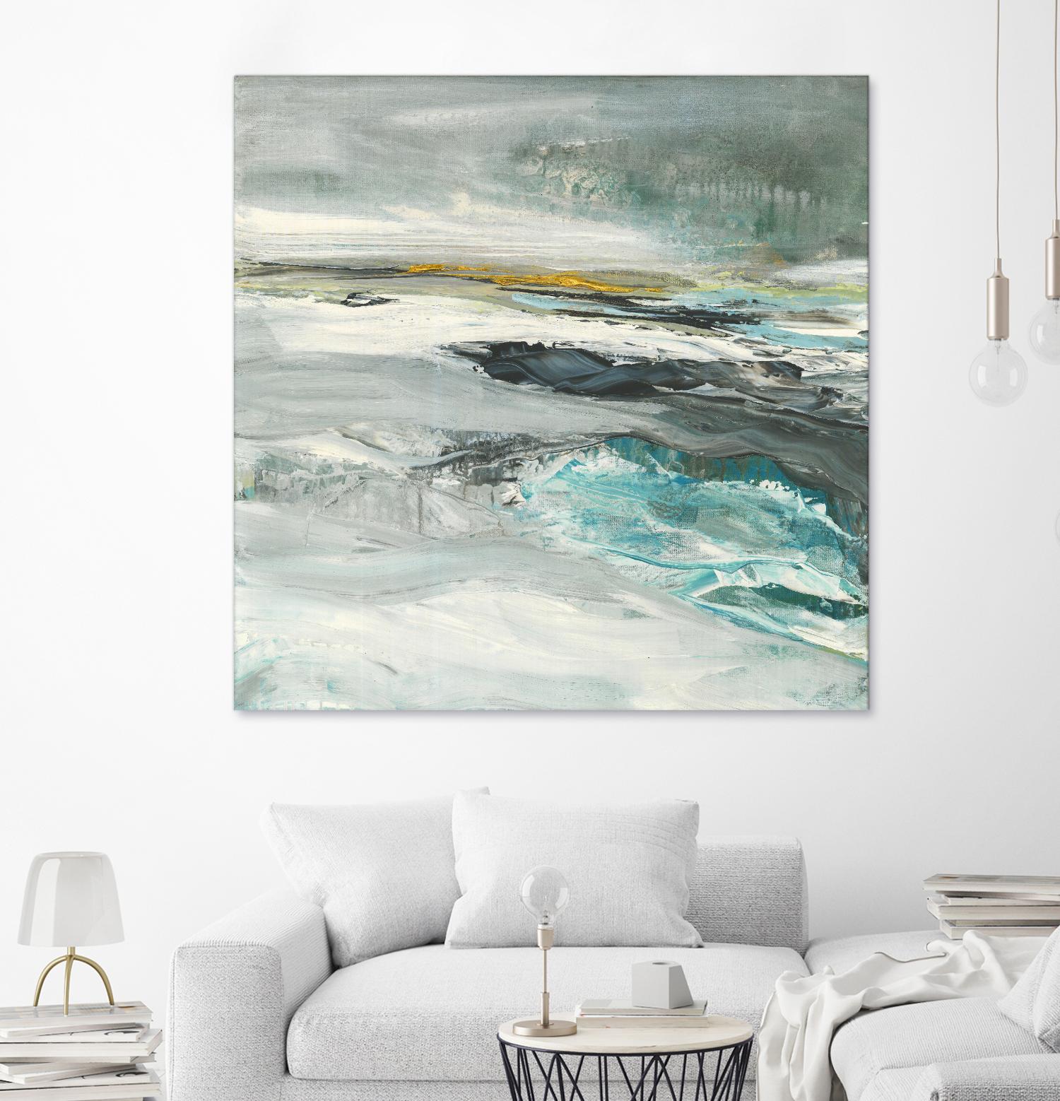 Ocen III by Beth ten Hove on GIANT ART - turquoise abstract