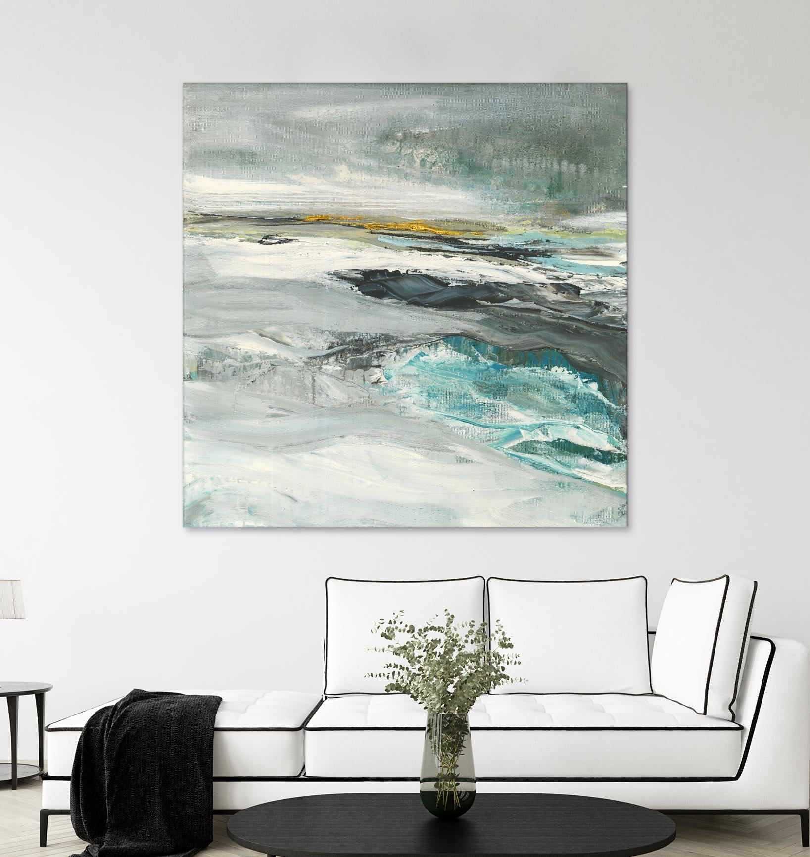 Ocen III by Beth ten Hove on GIANT ART - turquoise abstract