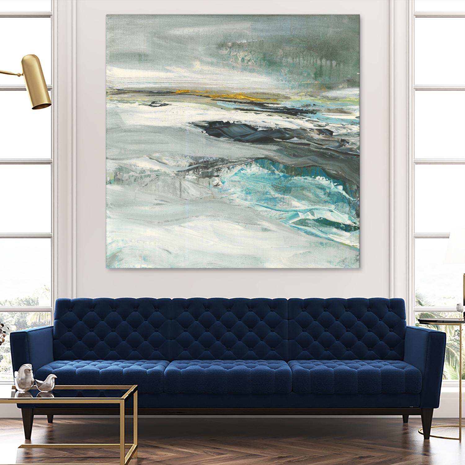 Ocen III by Beth ten Hove on GIANT ART - turquoise abstract