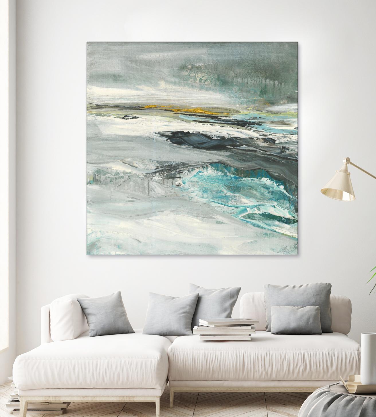 Ocen III by Beth ten Hove on GIANT ART - turquoise abstract