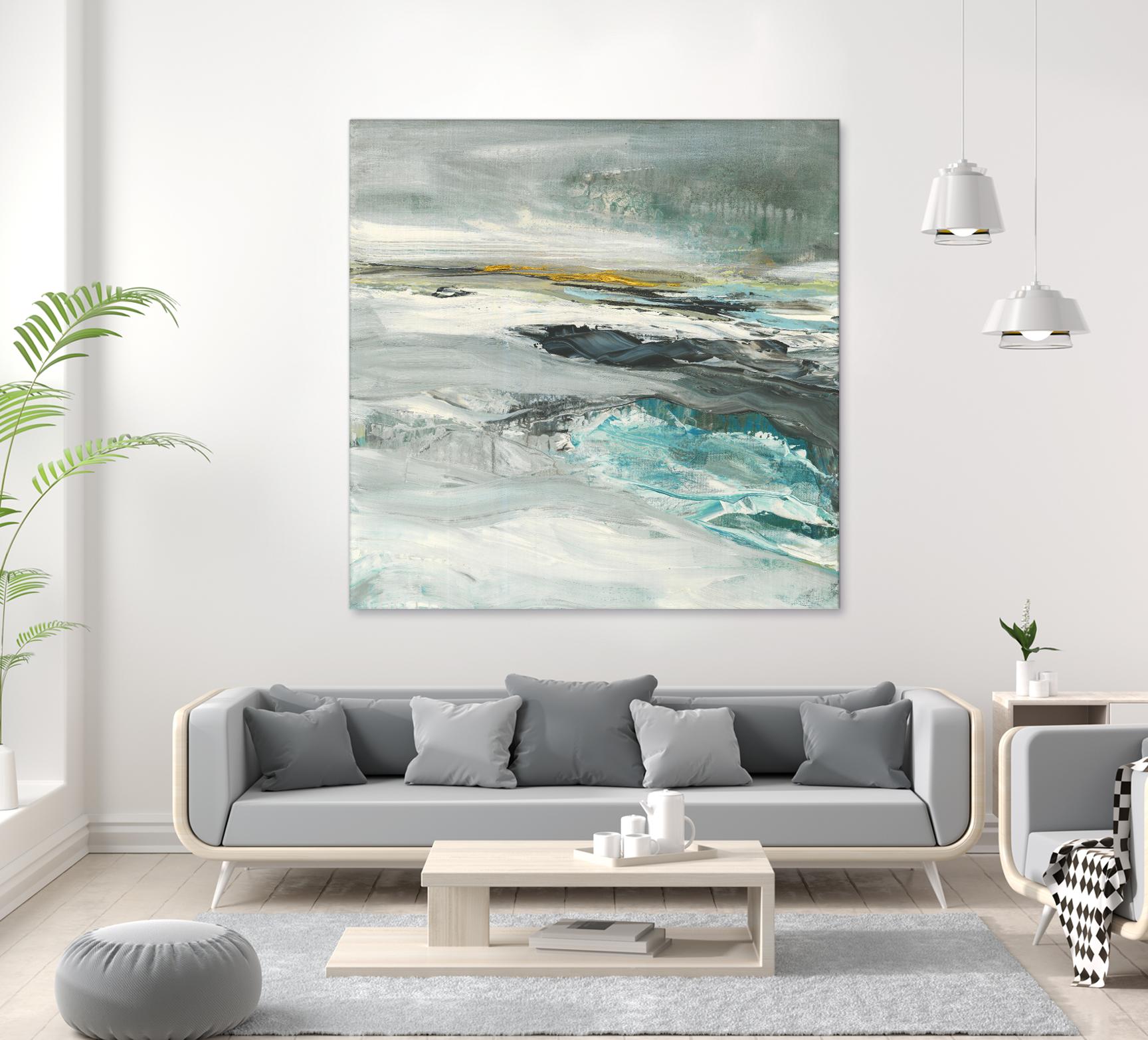 Ocen III by Beth ten Hove on GIANT ART - turquoise abstract