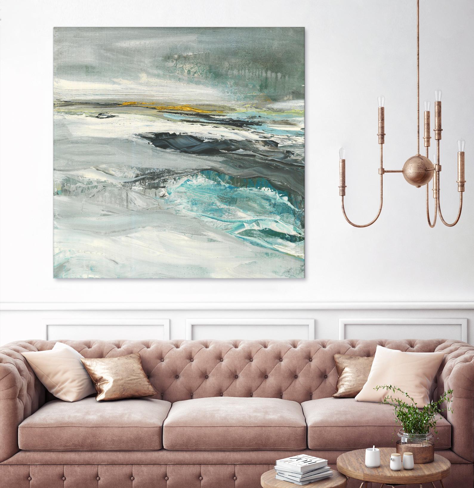 Ocen III by Beth ten Hove on GIANT ART - turquoise abstract