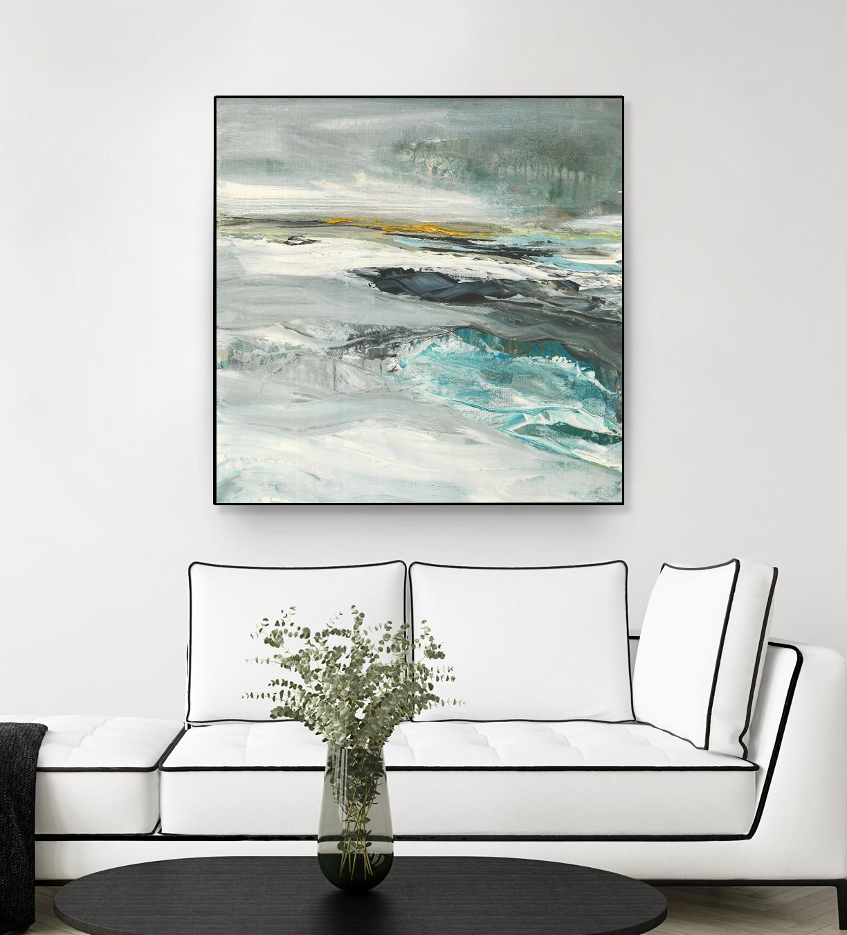 Ocen III by Beth ten Hove on GIANT ART - turquoise abstract