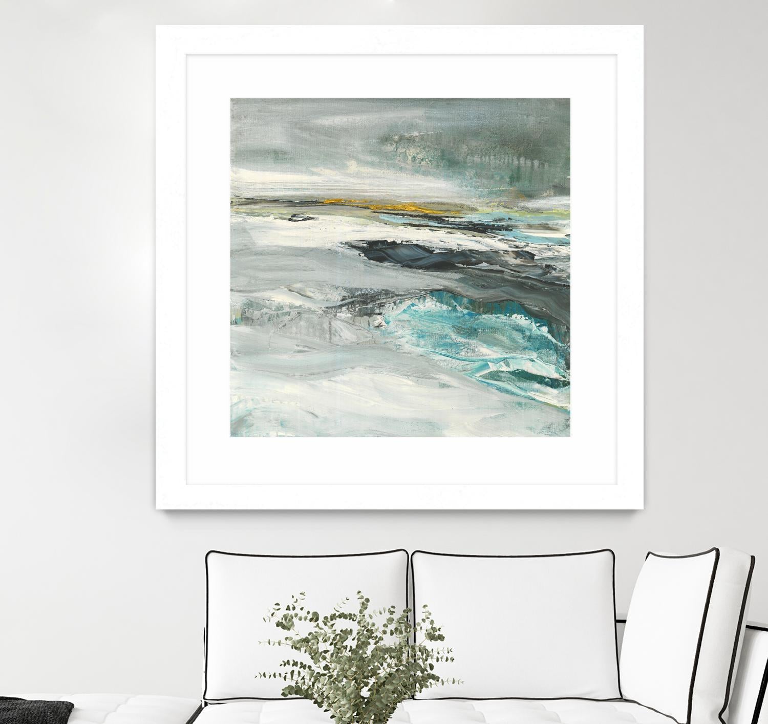 Ocen III by Beth ten Hove on GIANT ART - turquoise abstract