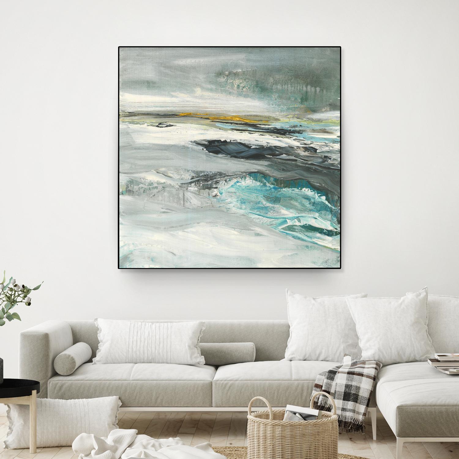 Ocen III by Beth ten Hove on GIANT ART - turquoise abstract