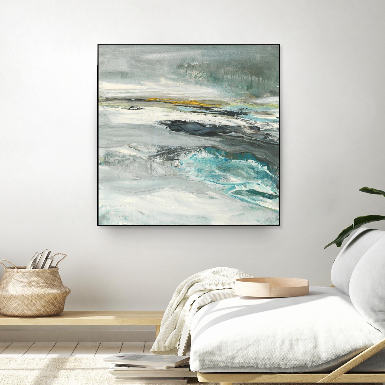 Ocen III by Beth ten Hove on GIANT ART - turquoise abstract