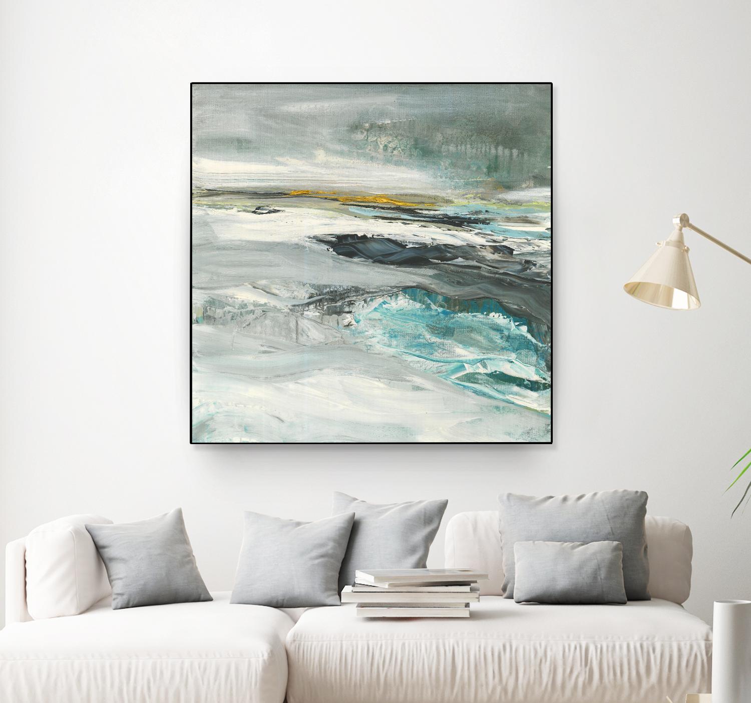 Ocen III by Beth ten Hove on GIANT ART - turquoise abstract