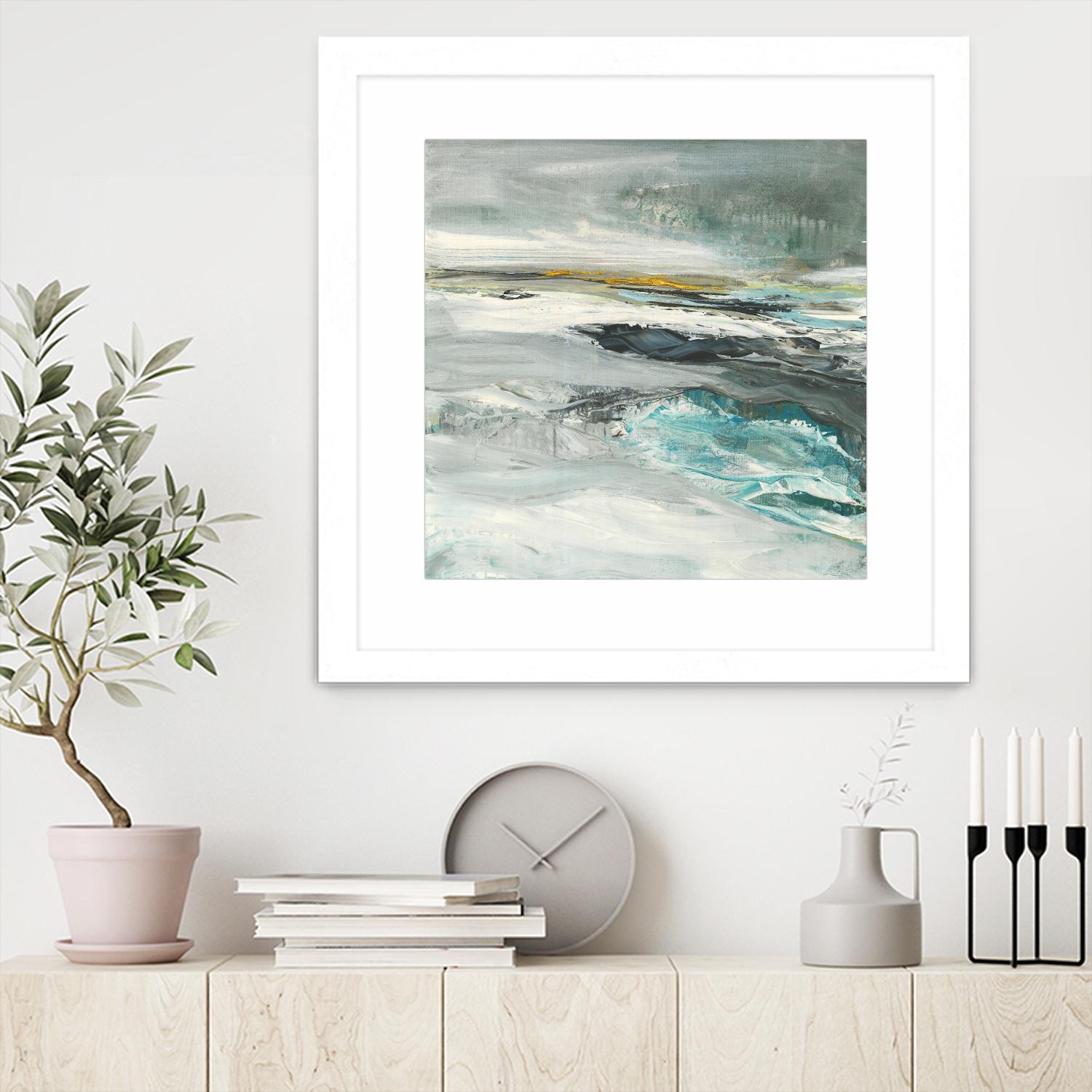 Ocen III by Beth ten Hove on GIANT ART - turquoise abstract