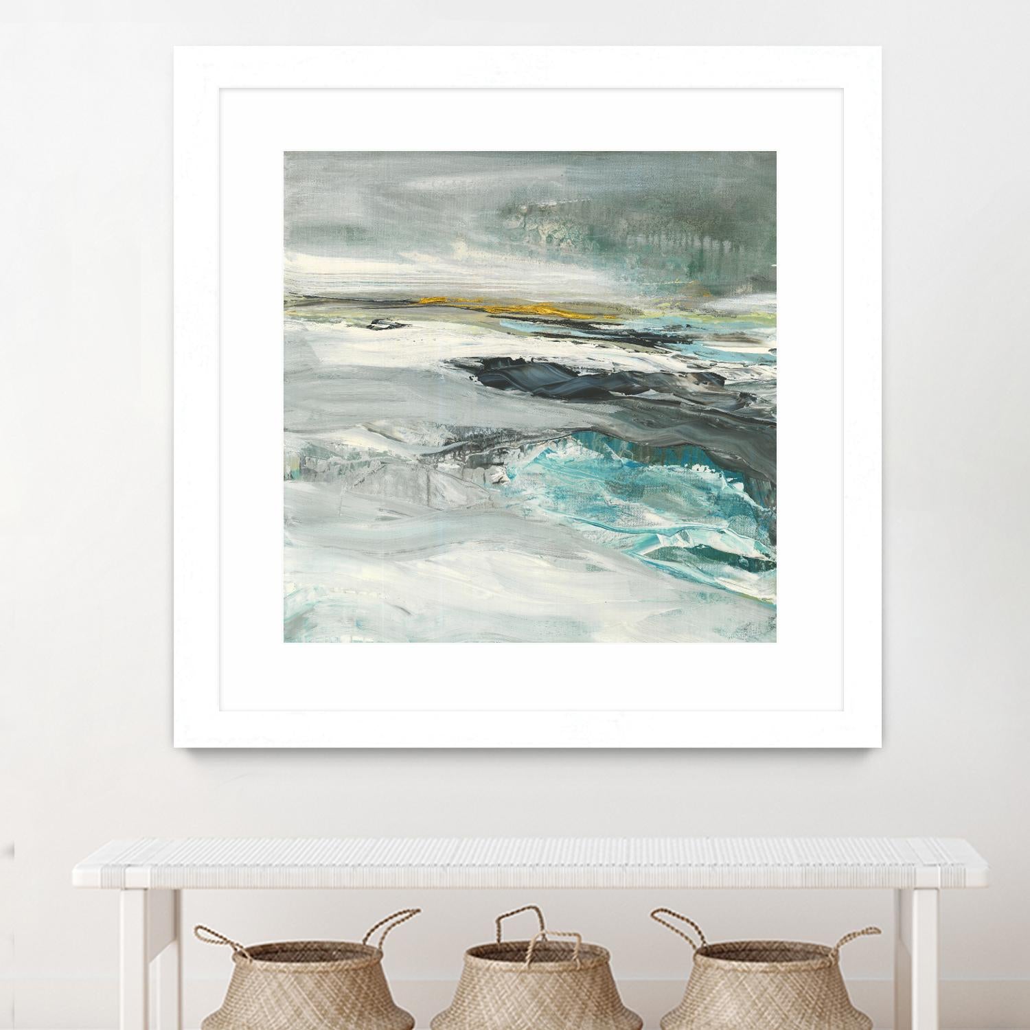 Ocen III by Beth ten Hove on GIANT ART - turquoise abstract