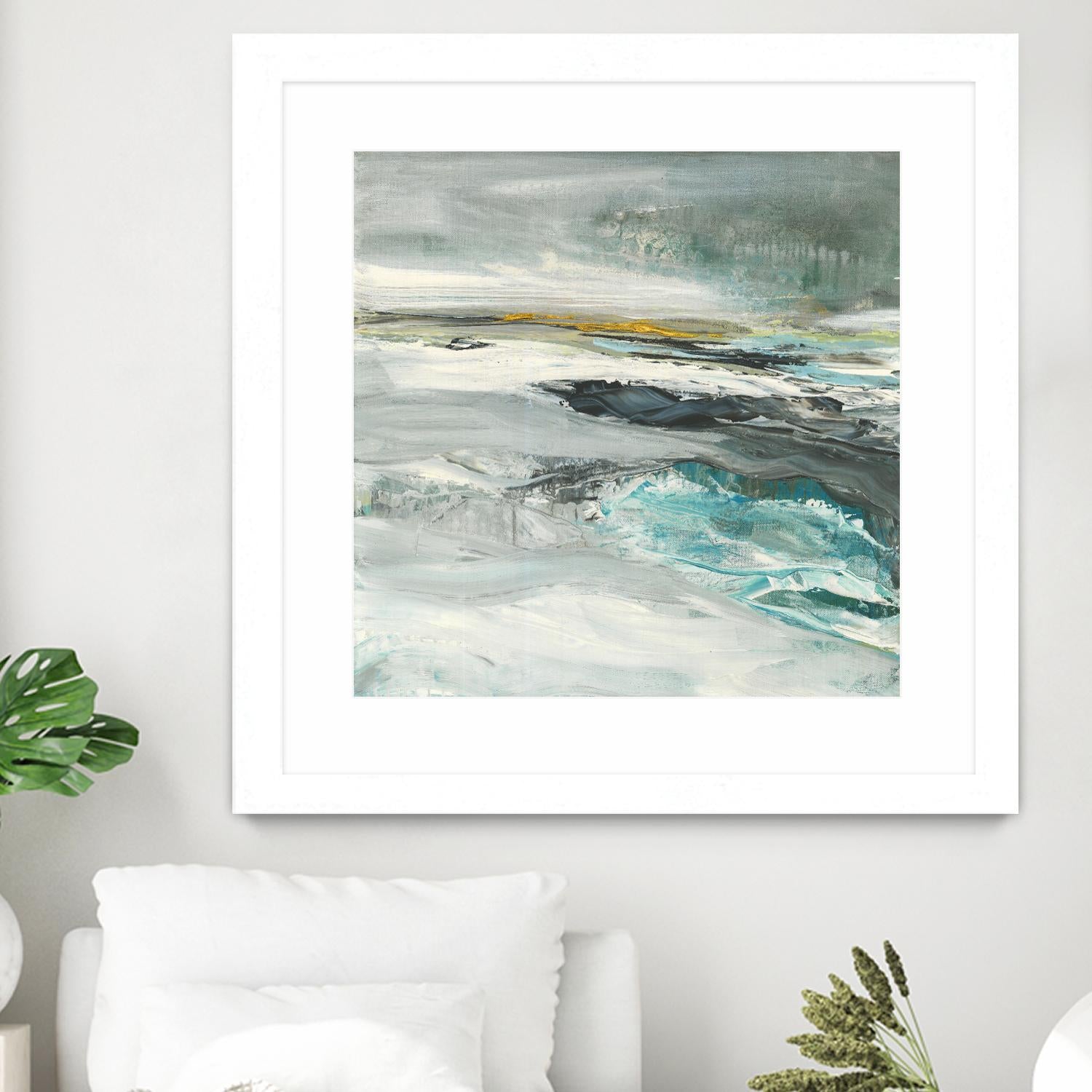 Ocen III by Beth ten Hove on GIANT ART - turquoise abstract