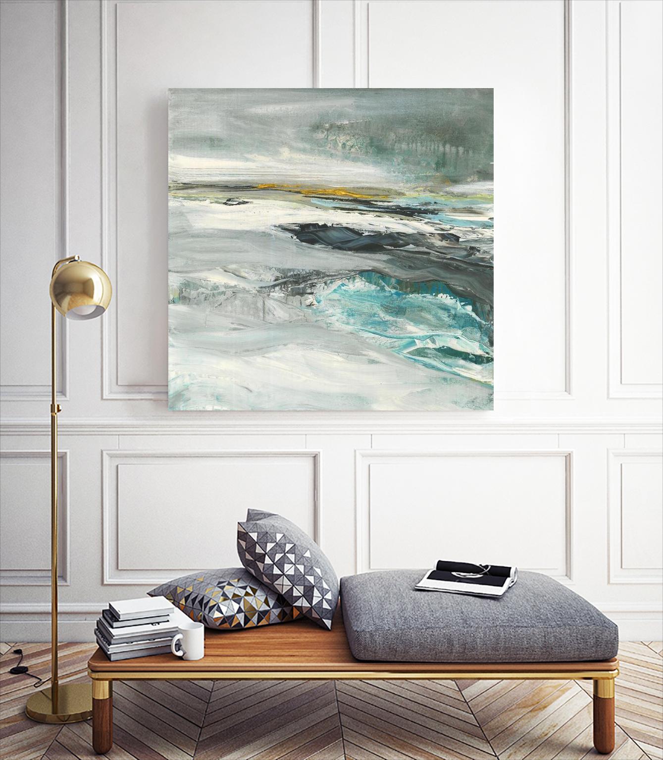 Ocen III by Beth ten Hove on GIANT ART - turquoise abstract