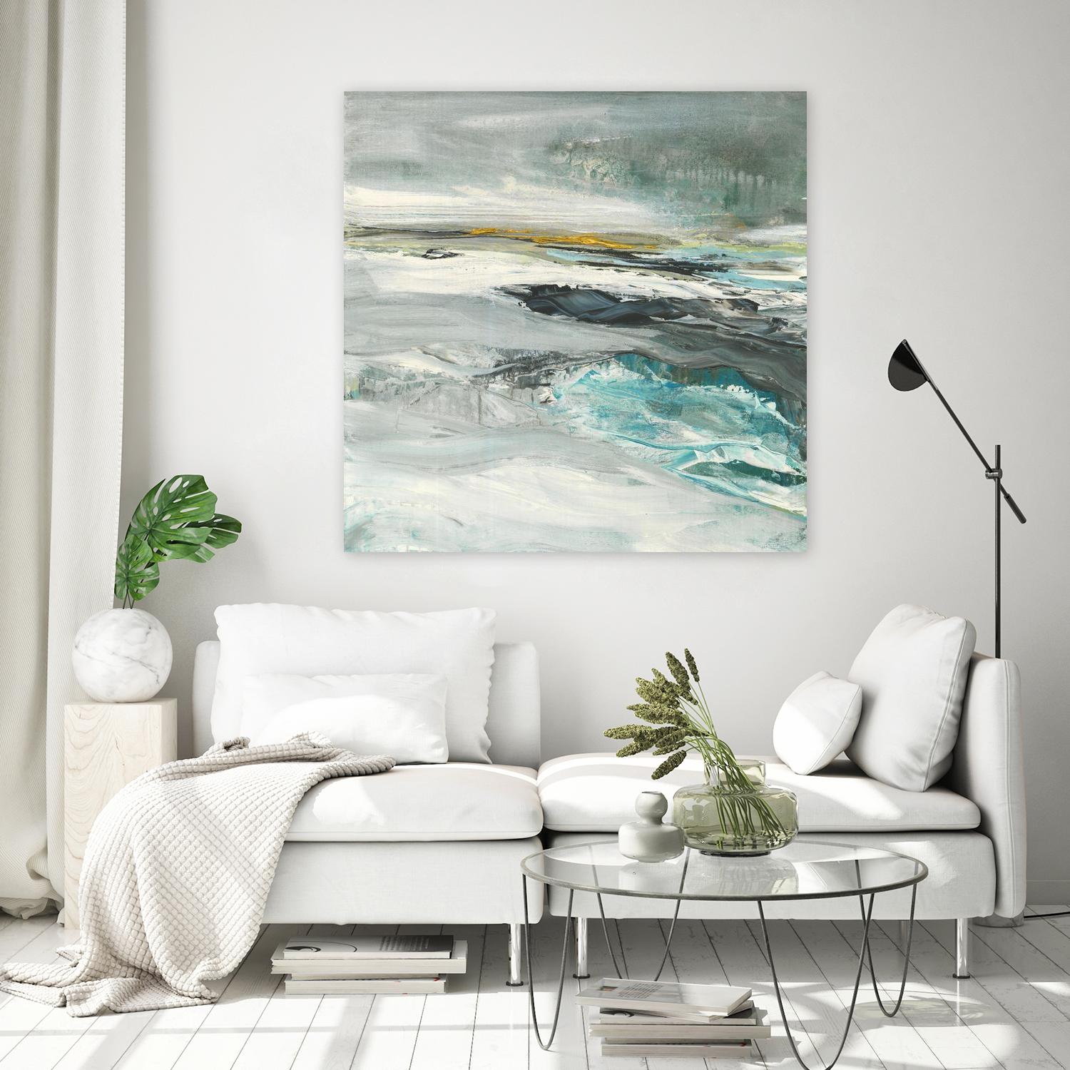 Ocen III by Beth ten Hove on GIANT ART - turquoise abstract