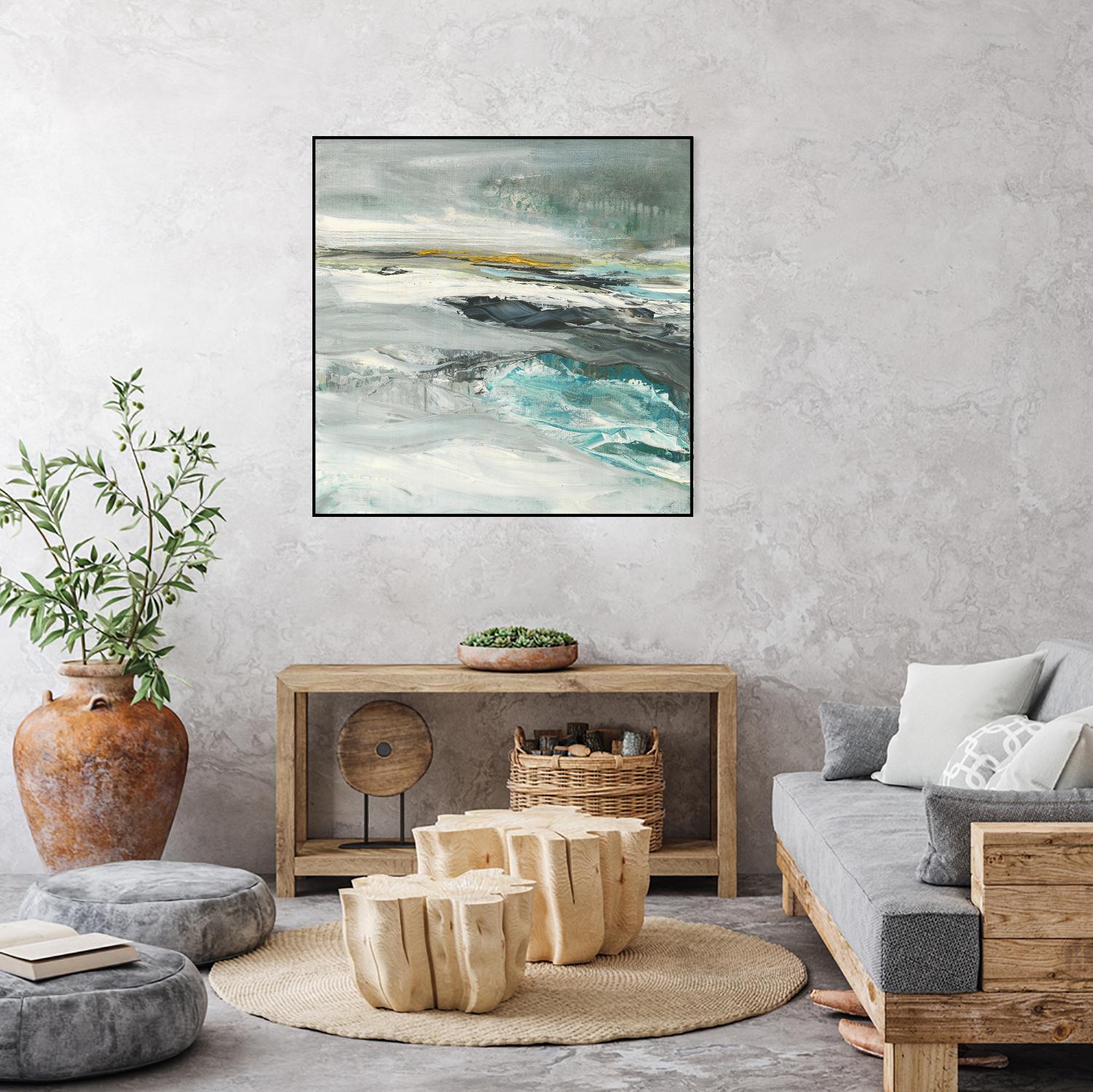 Ocen III by Beth ten Hove on GIANT ART - turquoise abstract