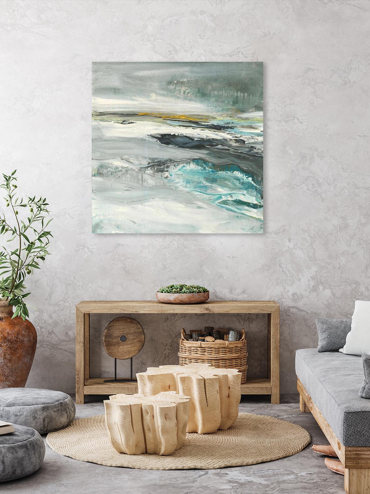 Ocen III by Beth ten Hove on GIANT ART - turquoise abstract