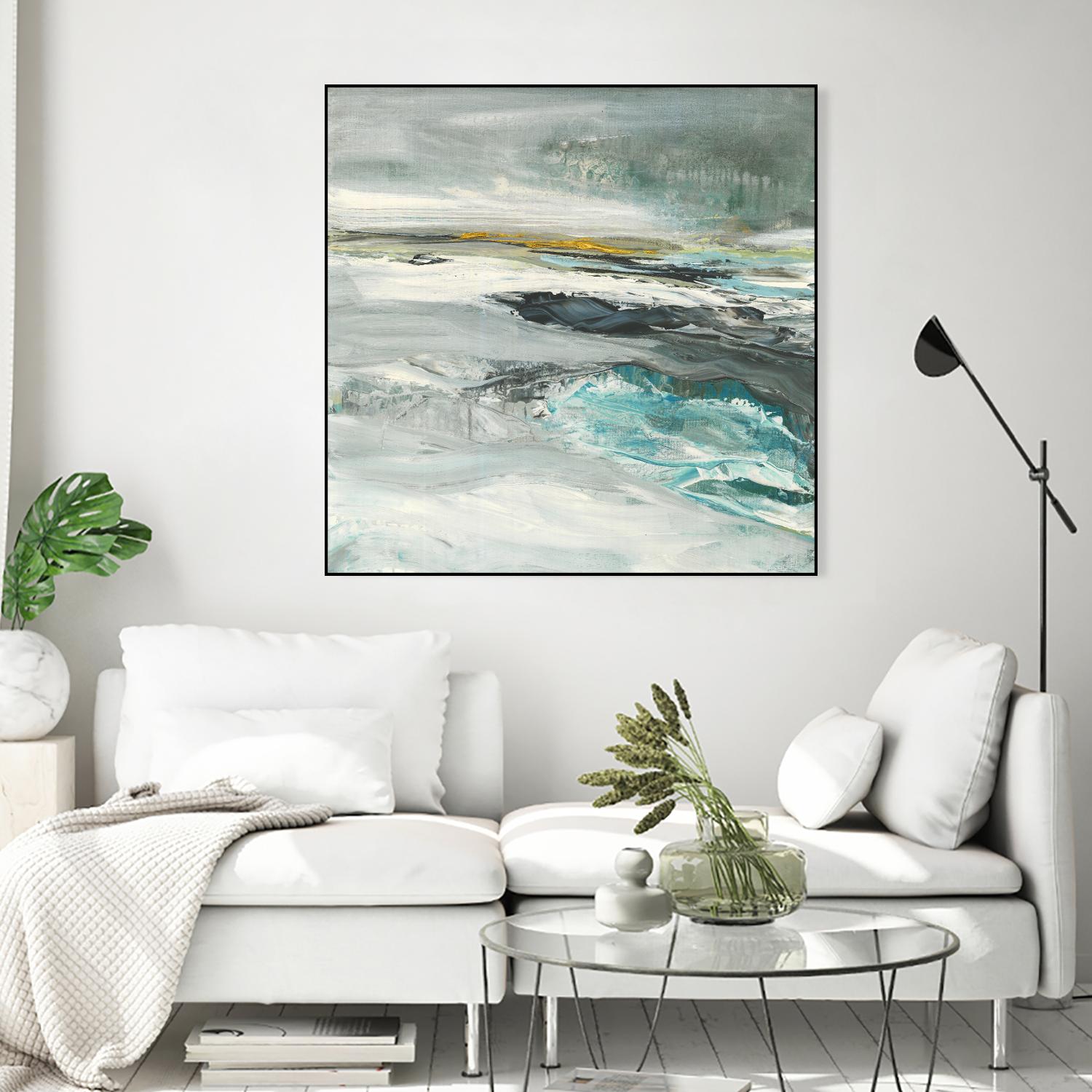 Ocen III by Beth ten Hove on GIANT ART - turquoise abstract