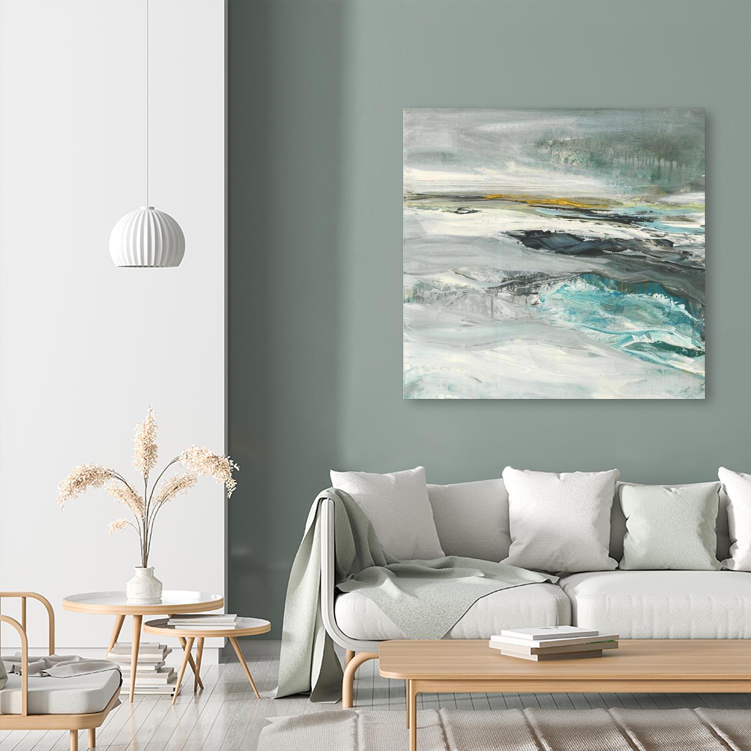 Ocen III by Beth ten Hove on GIANT ART - turquoise abstract