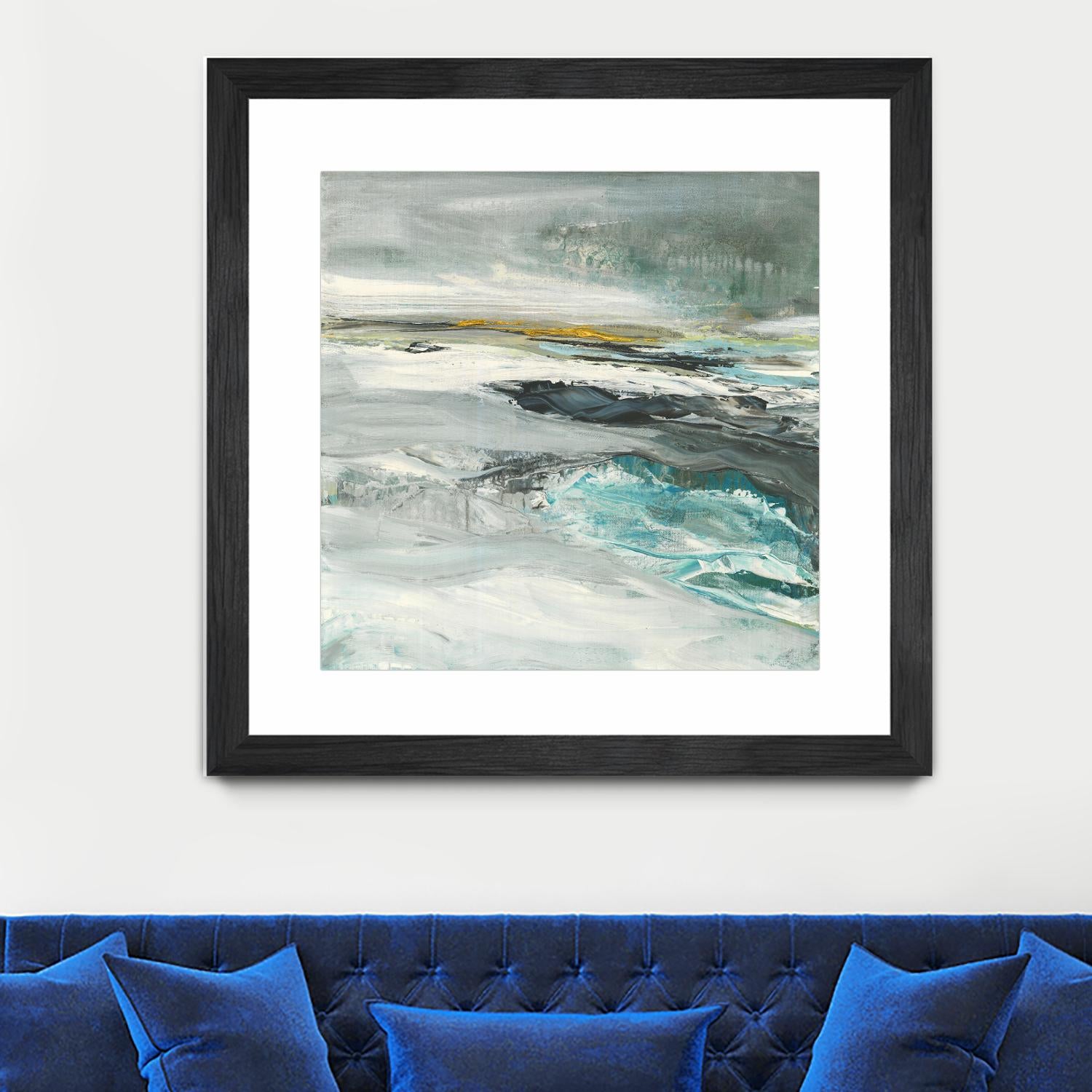 Ocen III by Beth ten Hove on GIANT ART - turquoise abstract