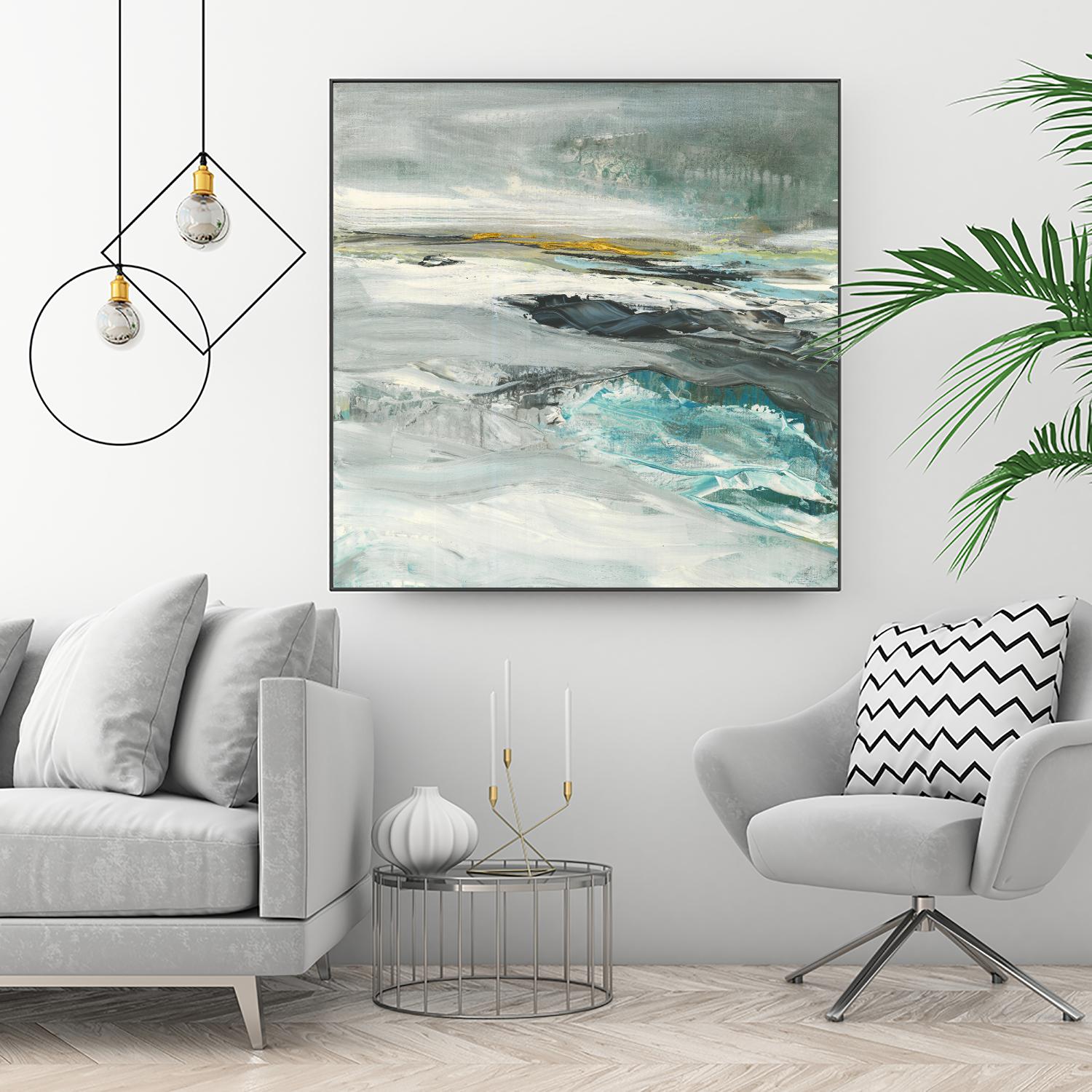 Ocen III by Beth ten Hove on GIANT ART - turquoise abstract