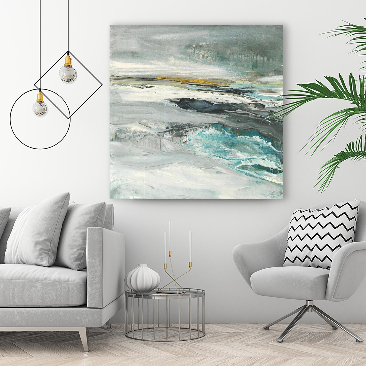 Ocen III by Beth ten Hove on GIANT ART - turquoise abstract