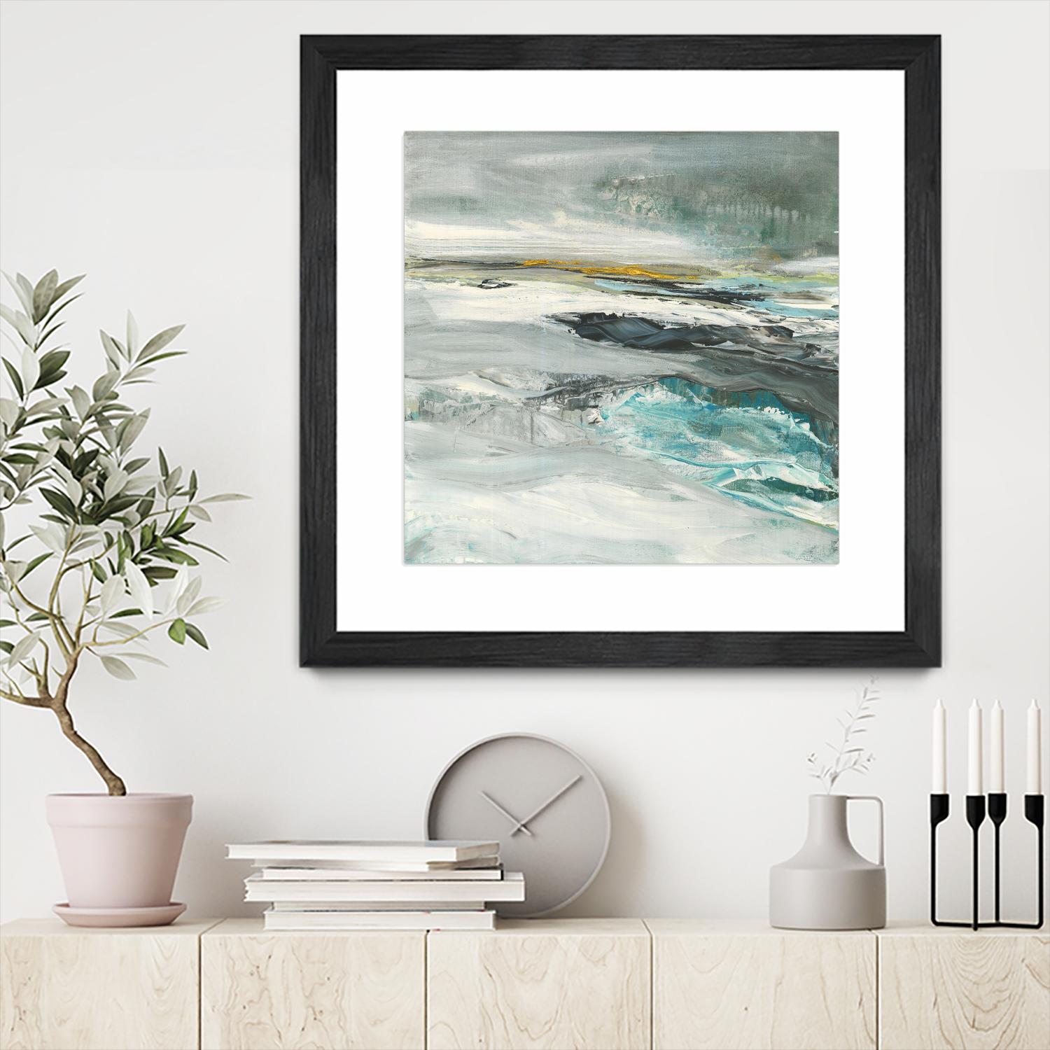 Ocen III by Beth ten Hove on GIANT ART - turquoise abstract