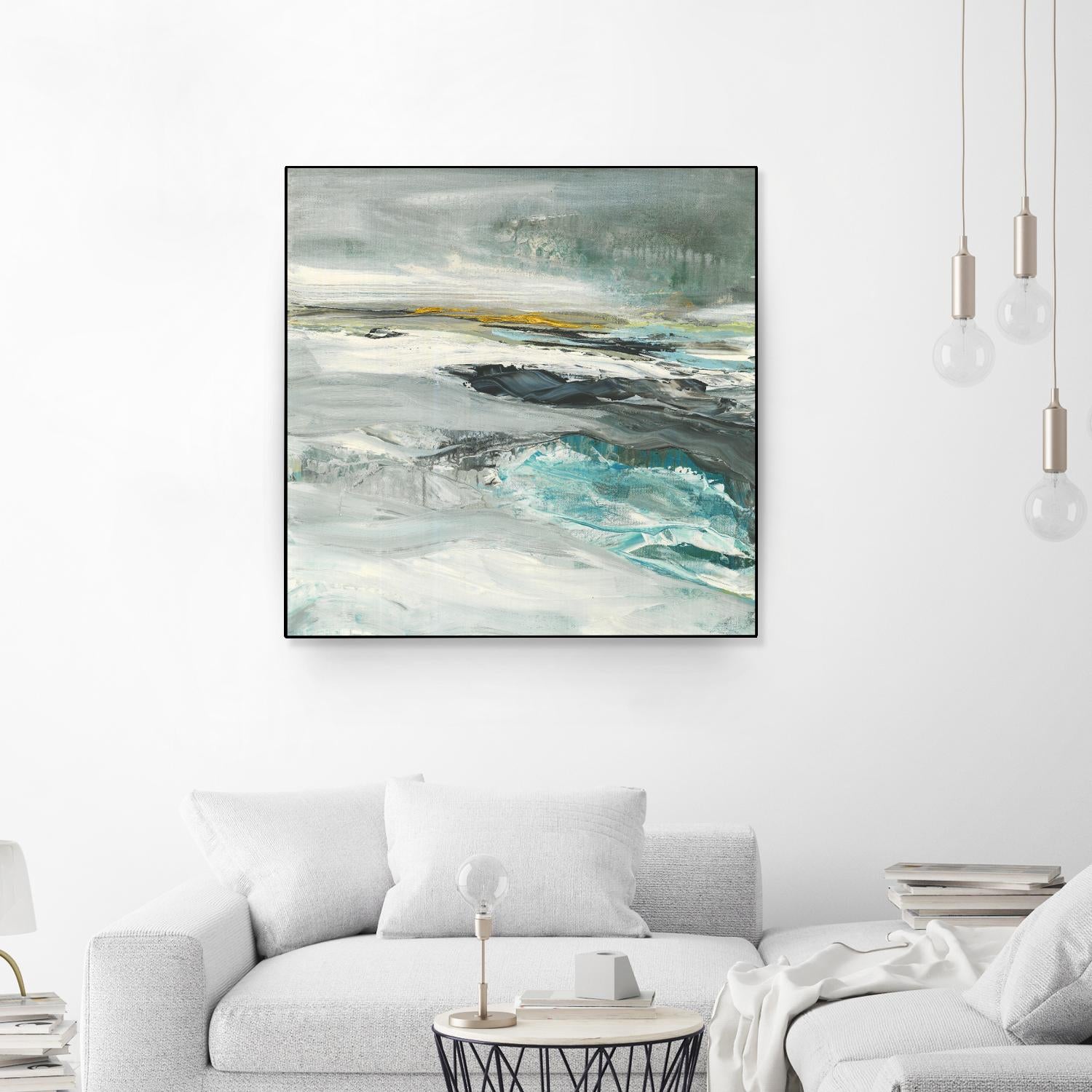 Ocen III by Beth ten Hove on GIANT ART - turquoise abstract