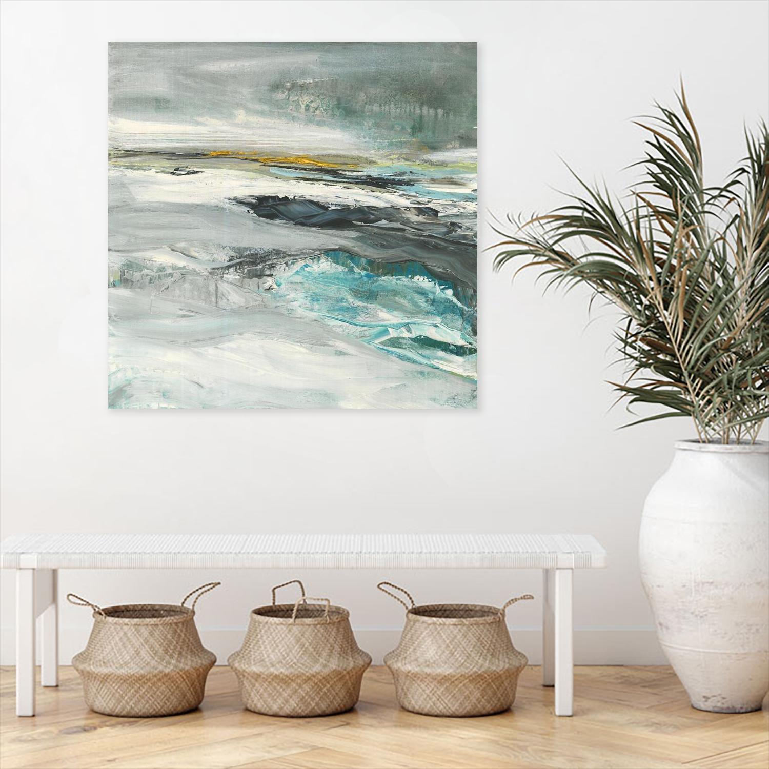 Ocen III by Beth ten Hove on GIANT ART - turquoise abstract