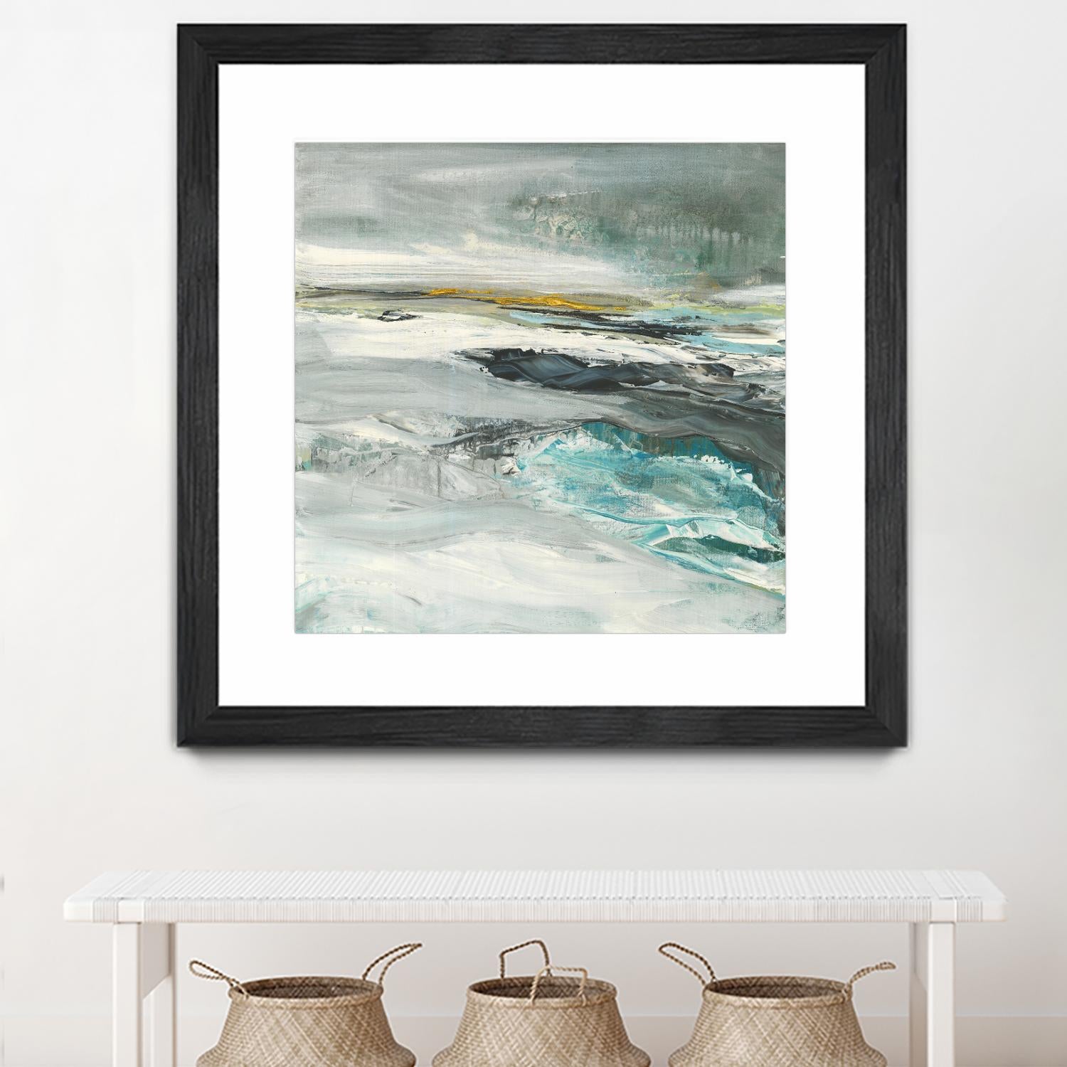 Ocen III by Beth ten Hove on GIANT ART - turquoise abstract