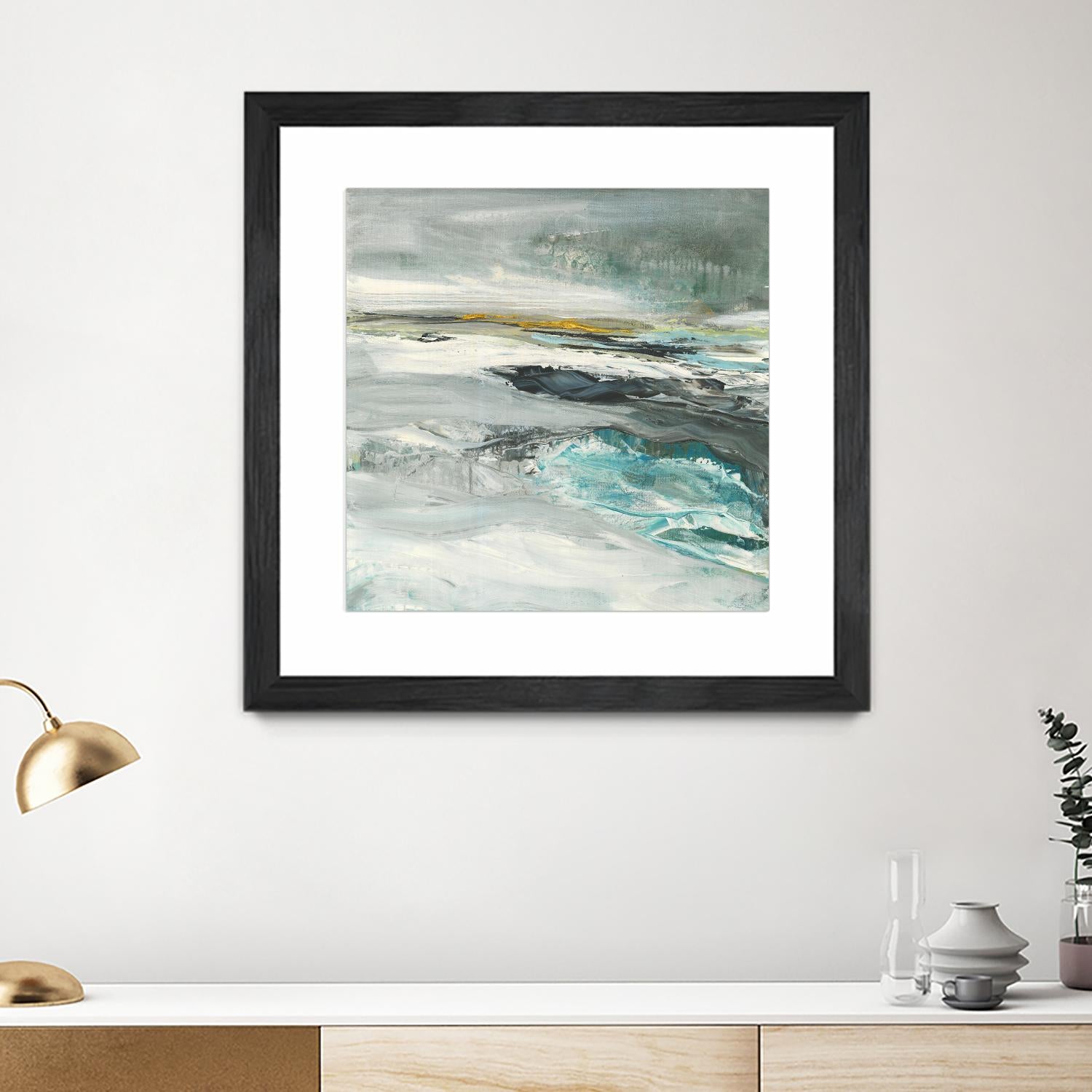 Ocen III by Beth ten Hove on GIANT ART - turquoise abstract