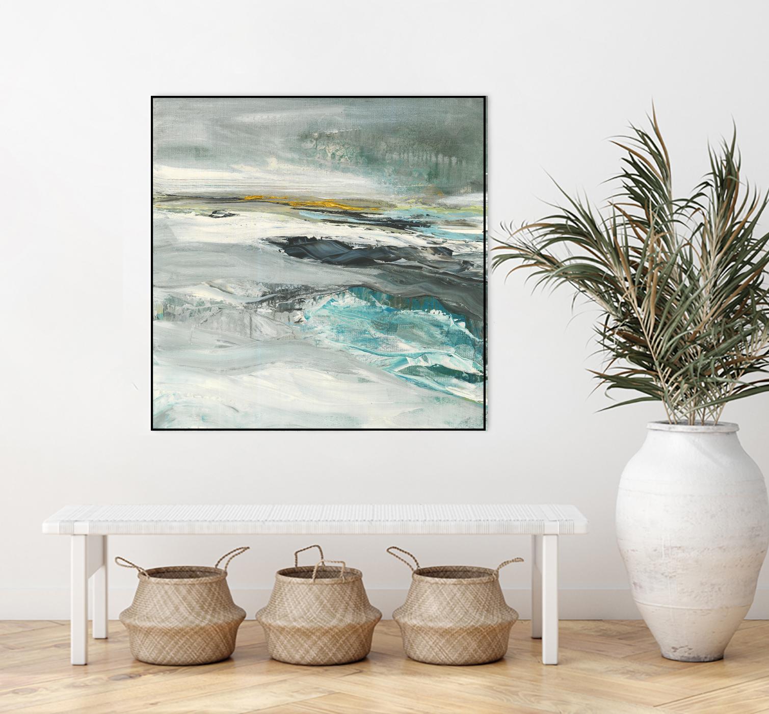 Ocen III by Beth ten Hove on GIANT ART - turquoise abstract