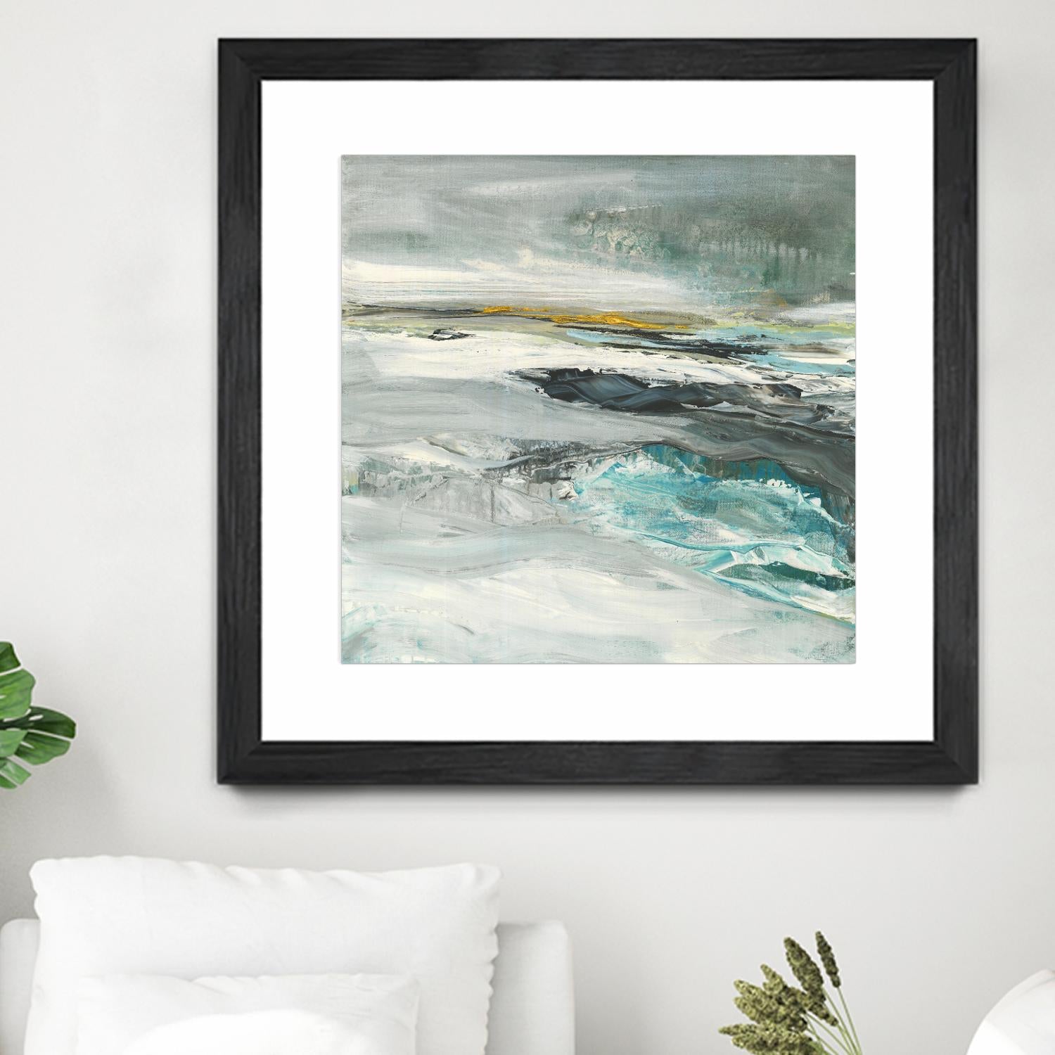 Ocen III by Beth ten Hove on GIANT ART - turquoise abstract