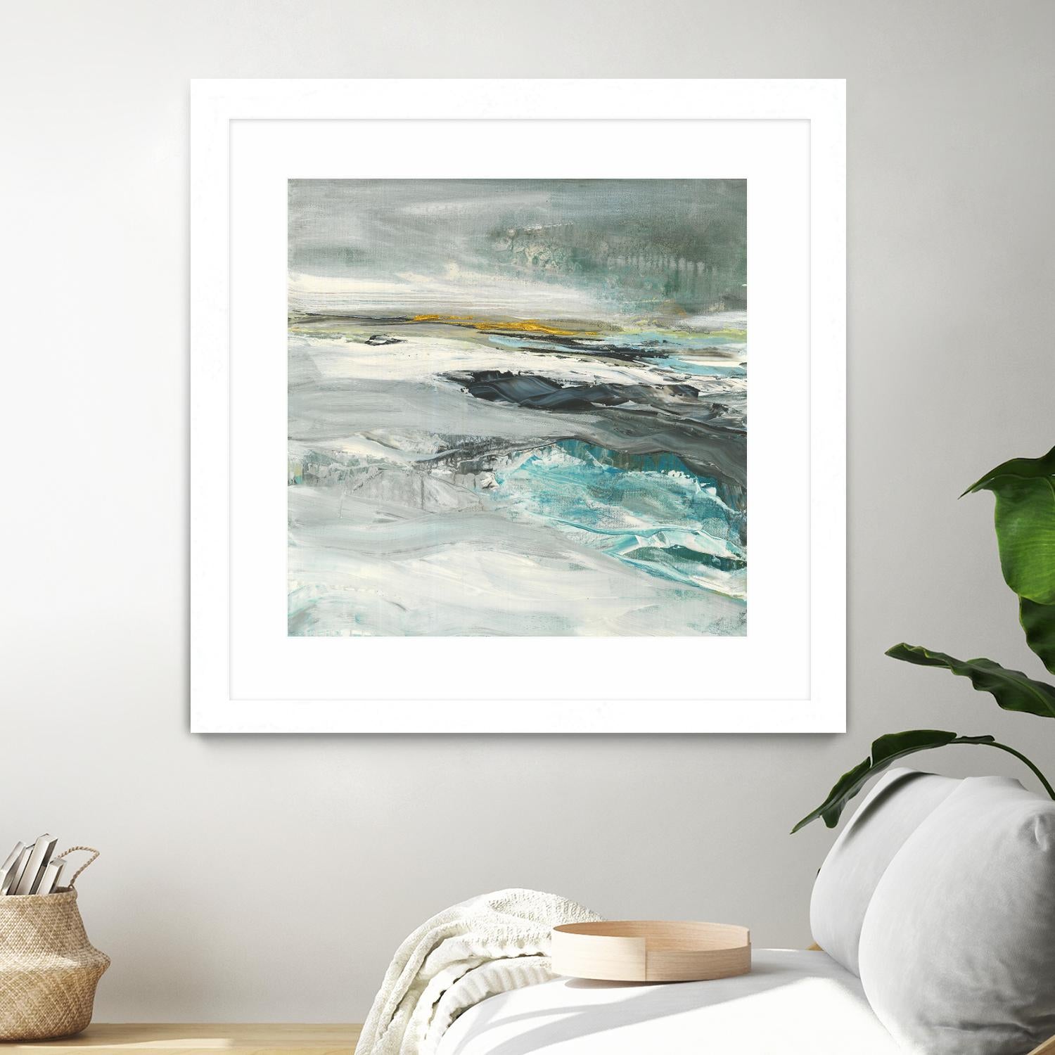 Ocen III by Beth ten Hove on GIANT ART - turquoise abstract