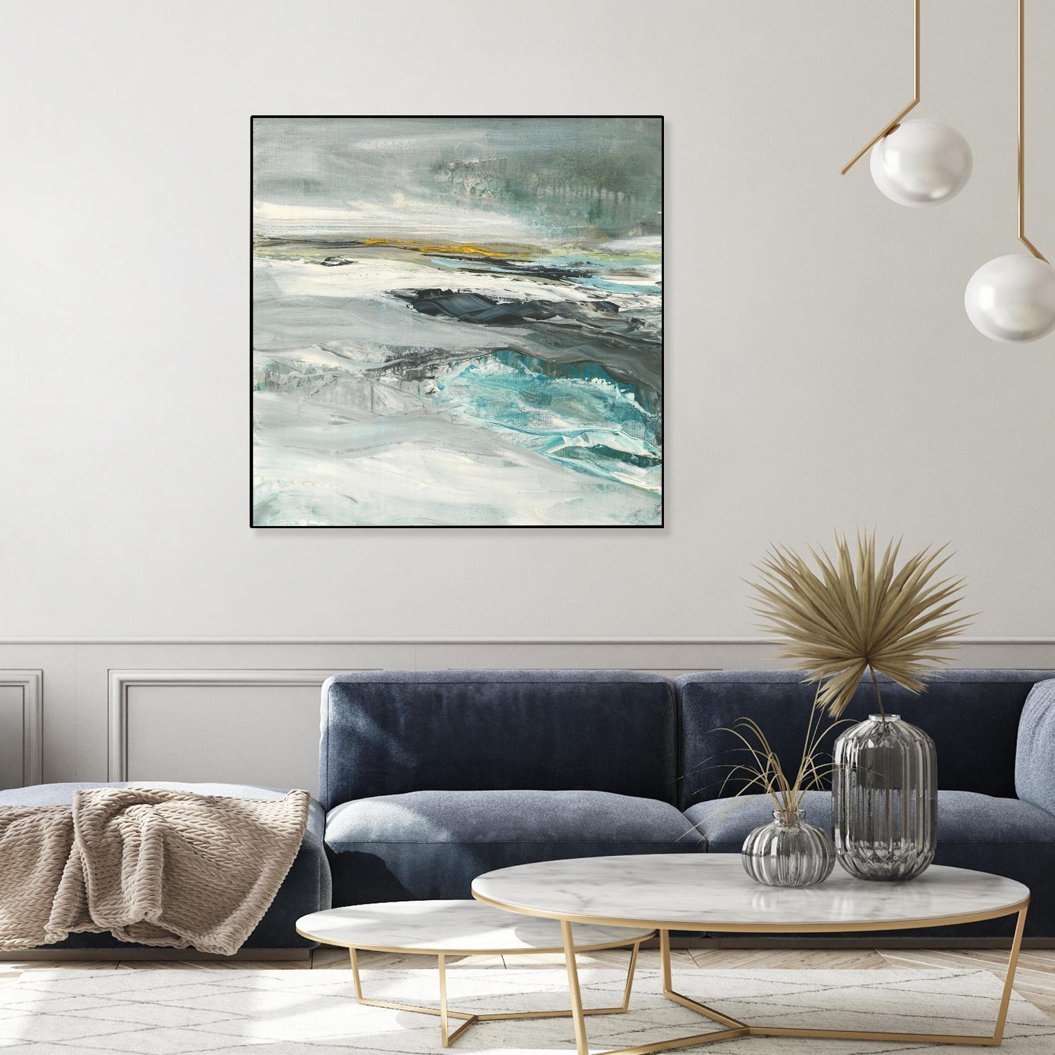 Ocen III by Beth ten Hove on GIANT ART - turquoise abstract