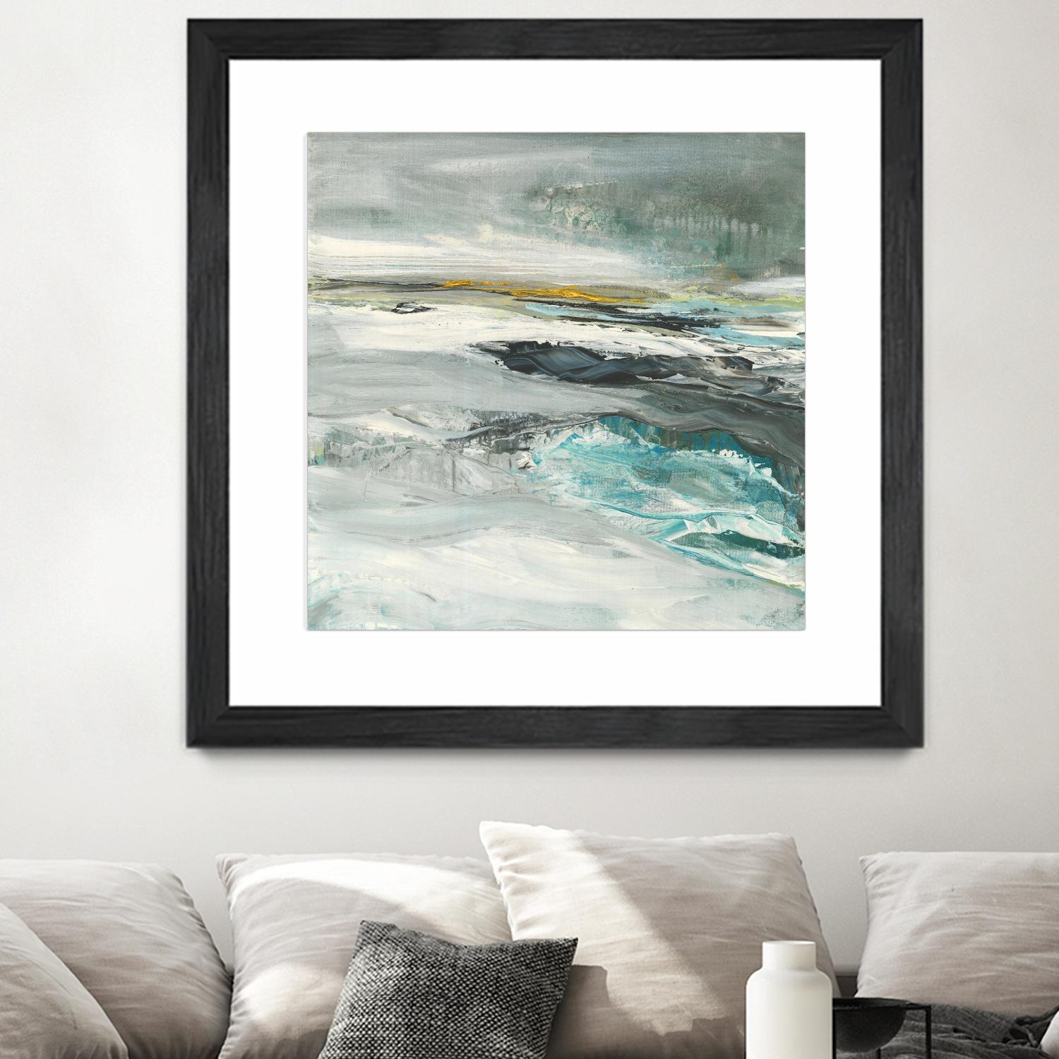 Ocen III by Beth ten Hove on GIANT ART - turquoise abstract