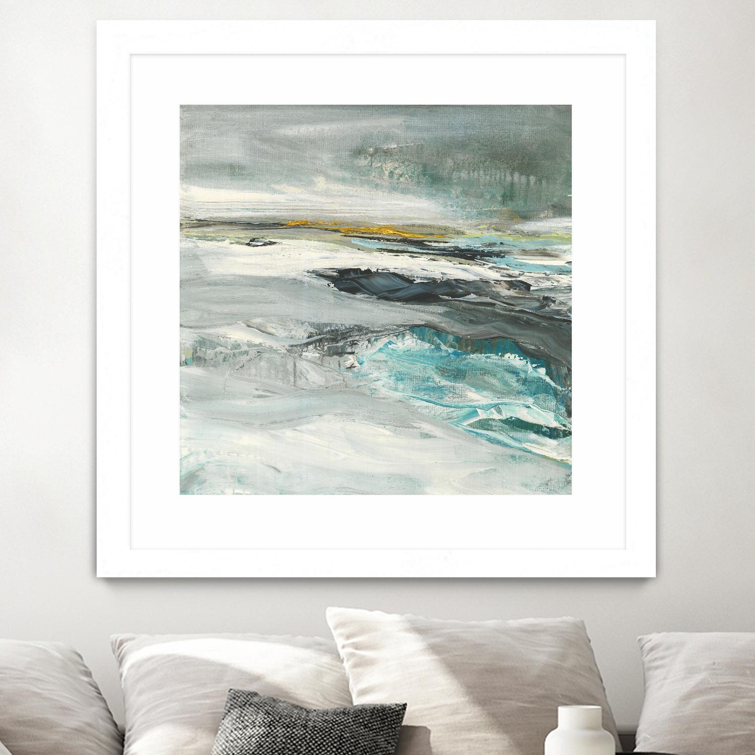 Ocen III by Beth ten Hove on GIANT ART - turquoise abstract