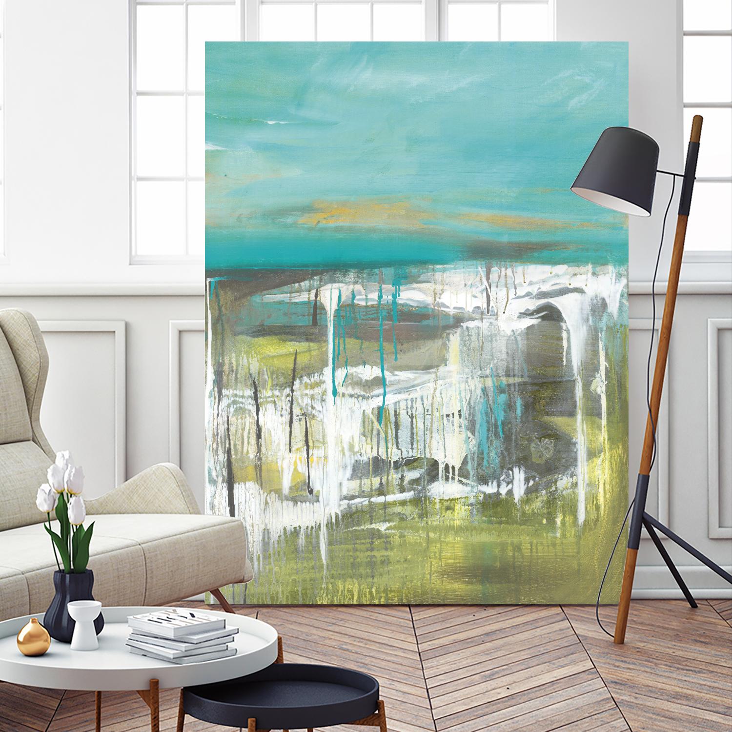 From The Shore I by Grace Rowman on GIANT ART - green abstract