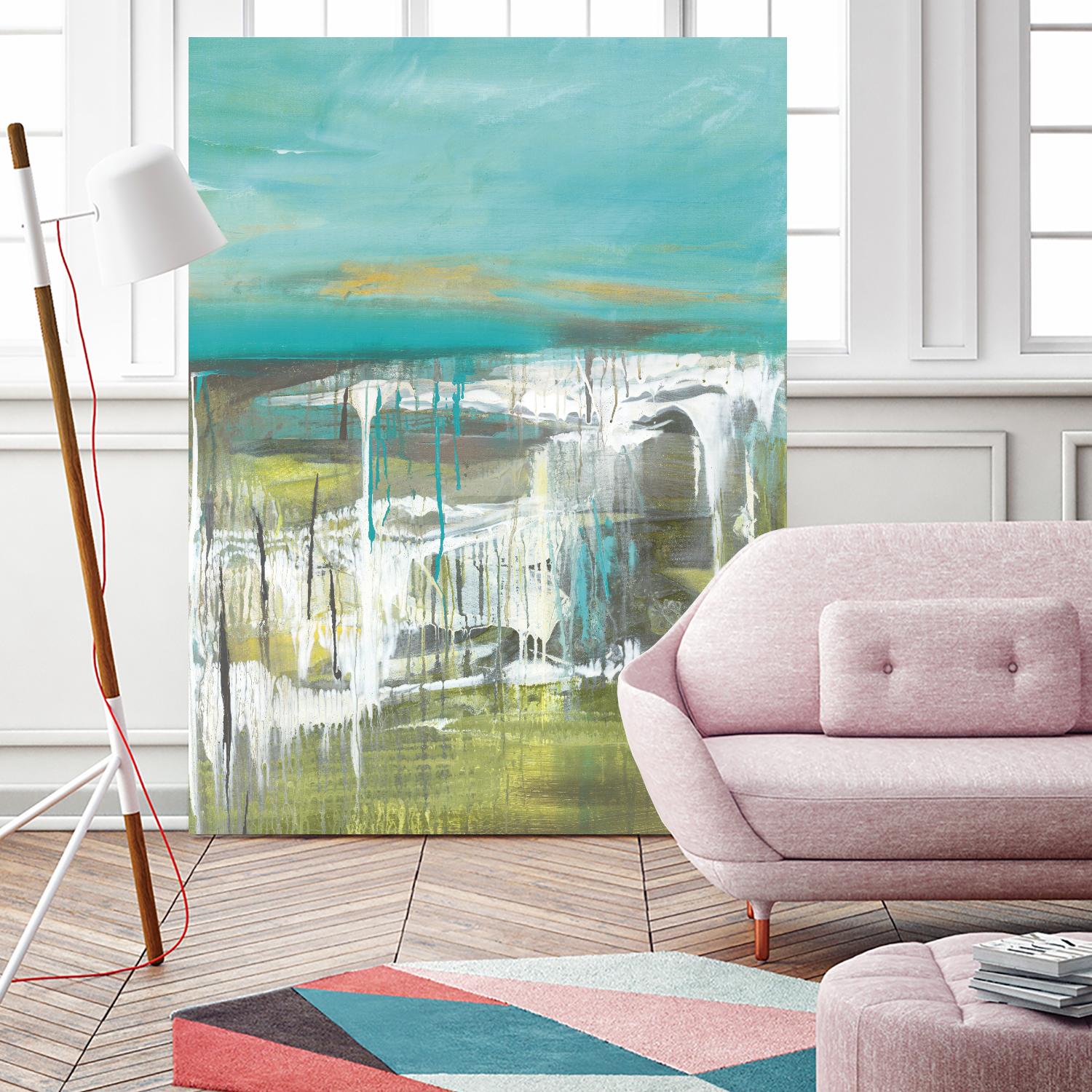 From The Shore I by Grace Rowman on GIANT ART - green abstract