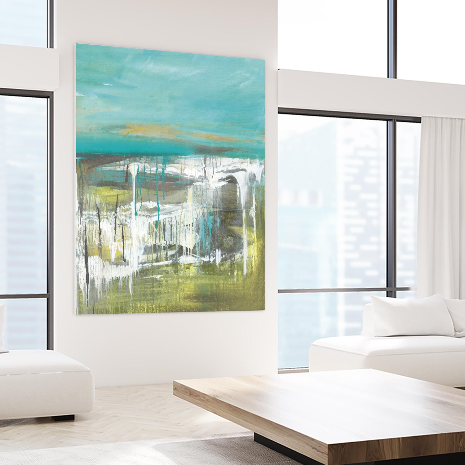 From The Shore I by Grace Rowman on GIANT ART - green abstract