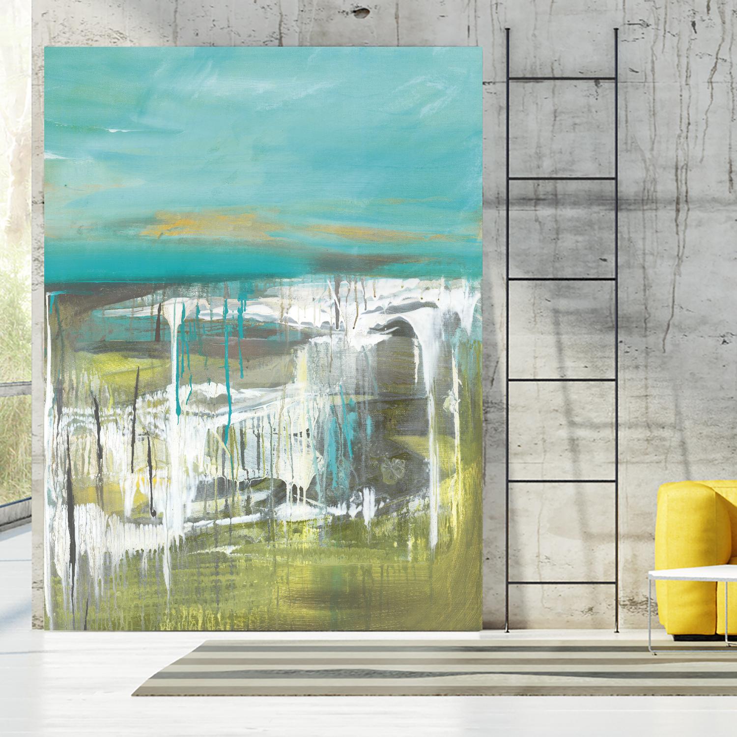 From The Shore I by Grace Rowman on GIANT ART - green abstract