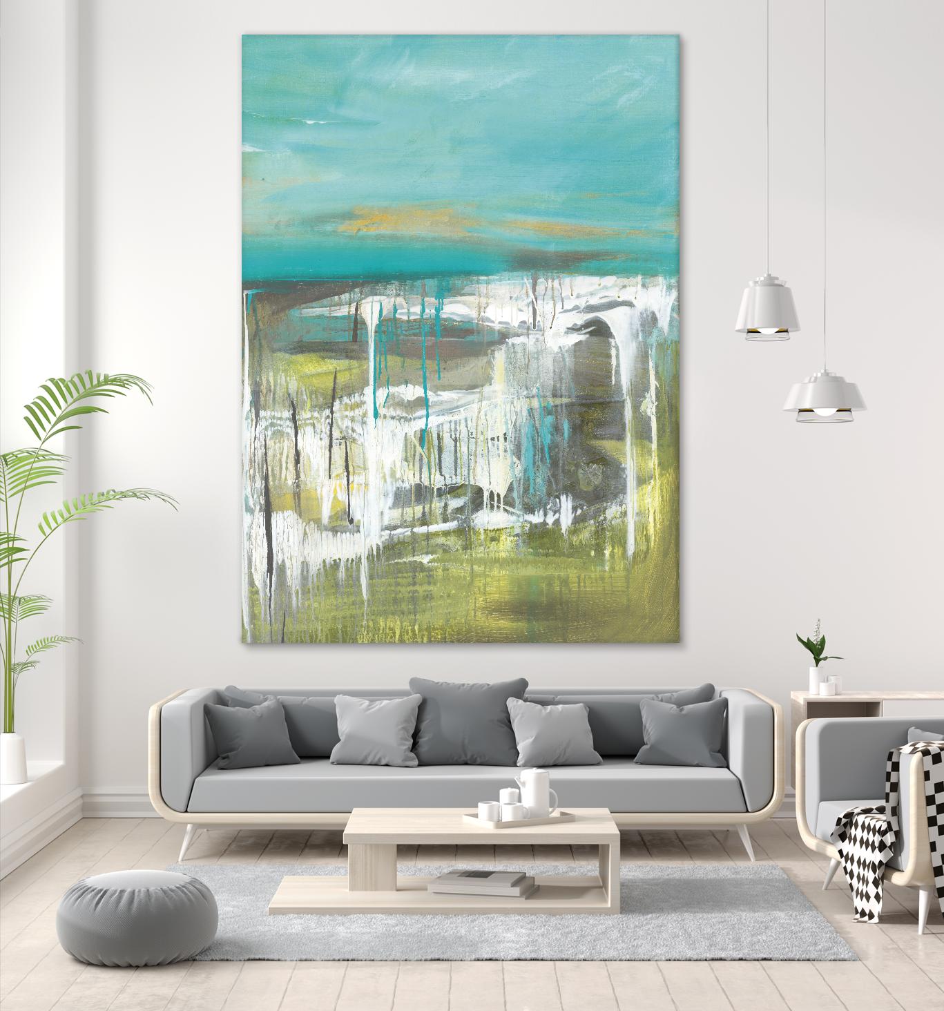 From The Shore I by Grace Rowman on GIANT ART - green abstract