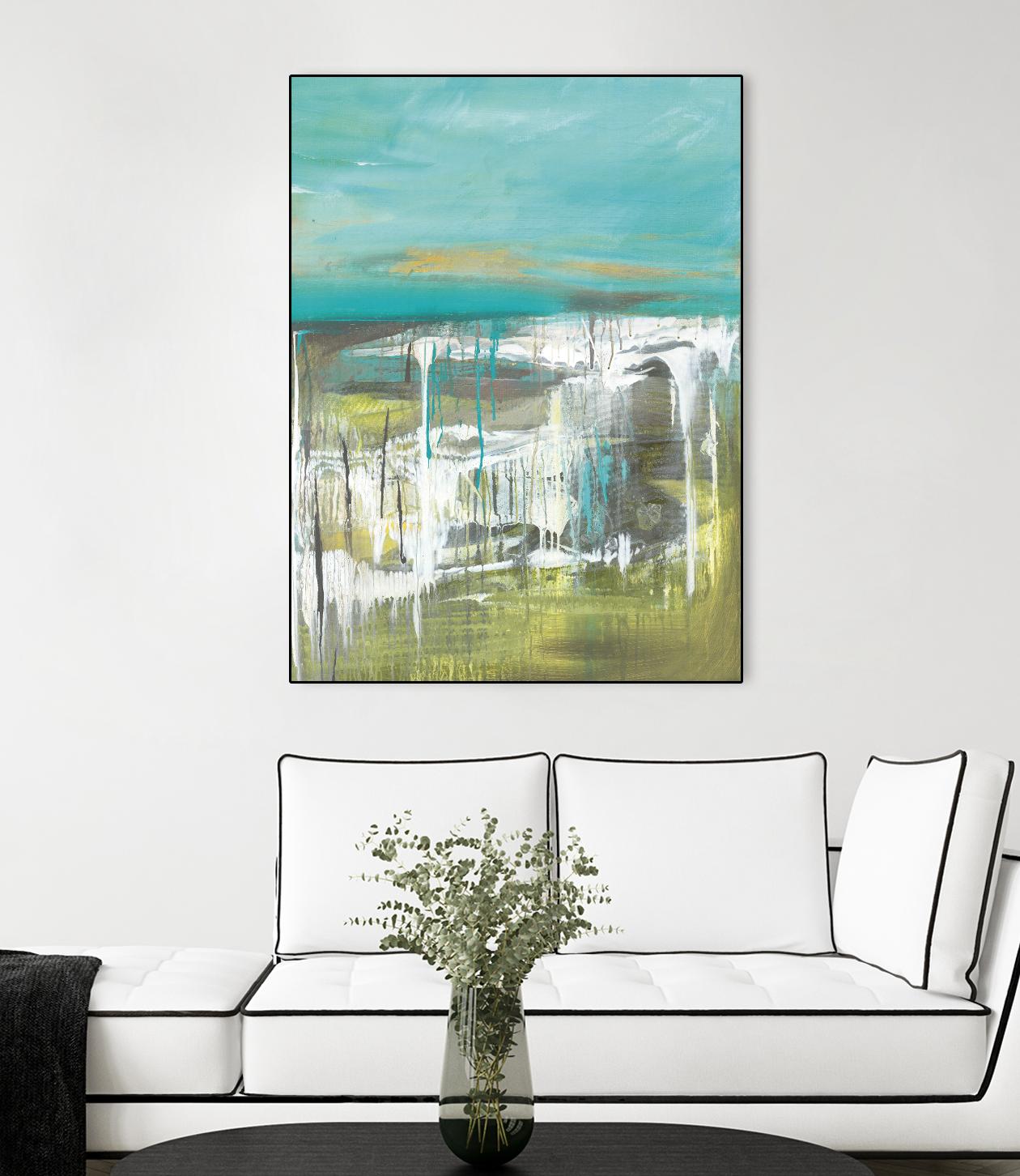 From The Shore I by Grace Rowman on GIANT ART - green abstract