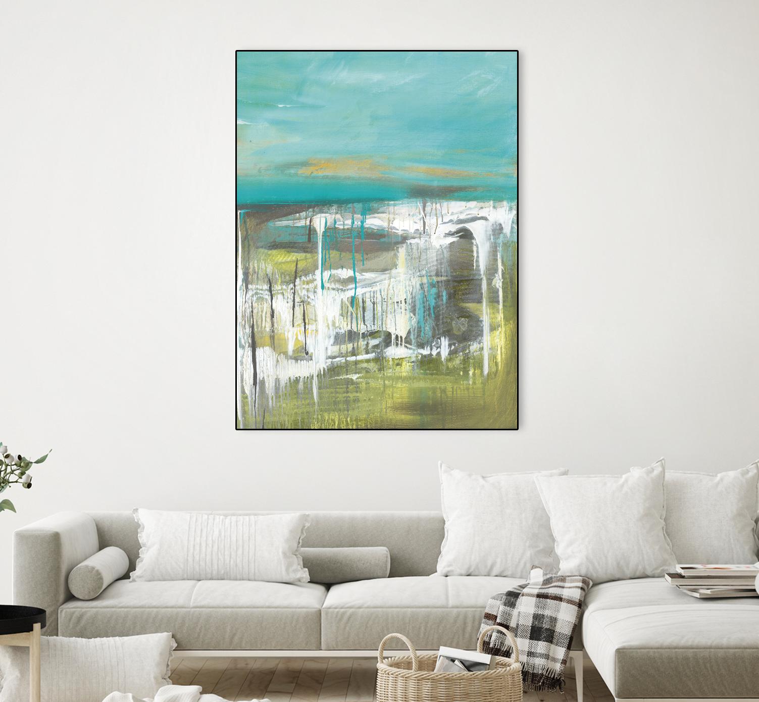 From The Shore I by Grace Rowman on GIANT ART - green abstract