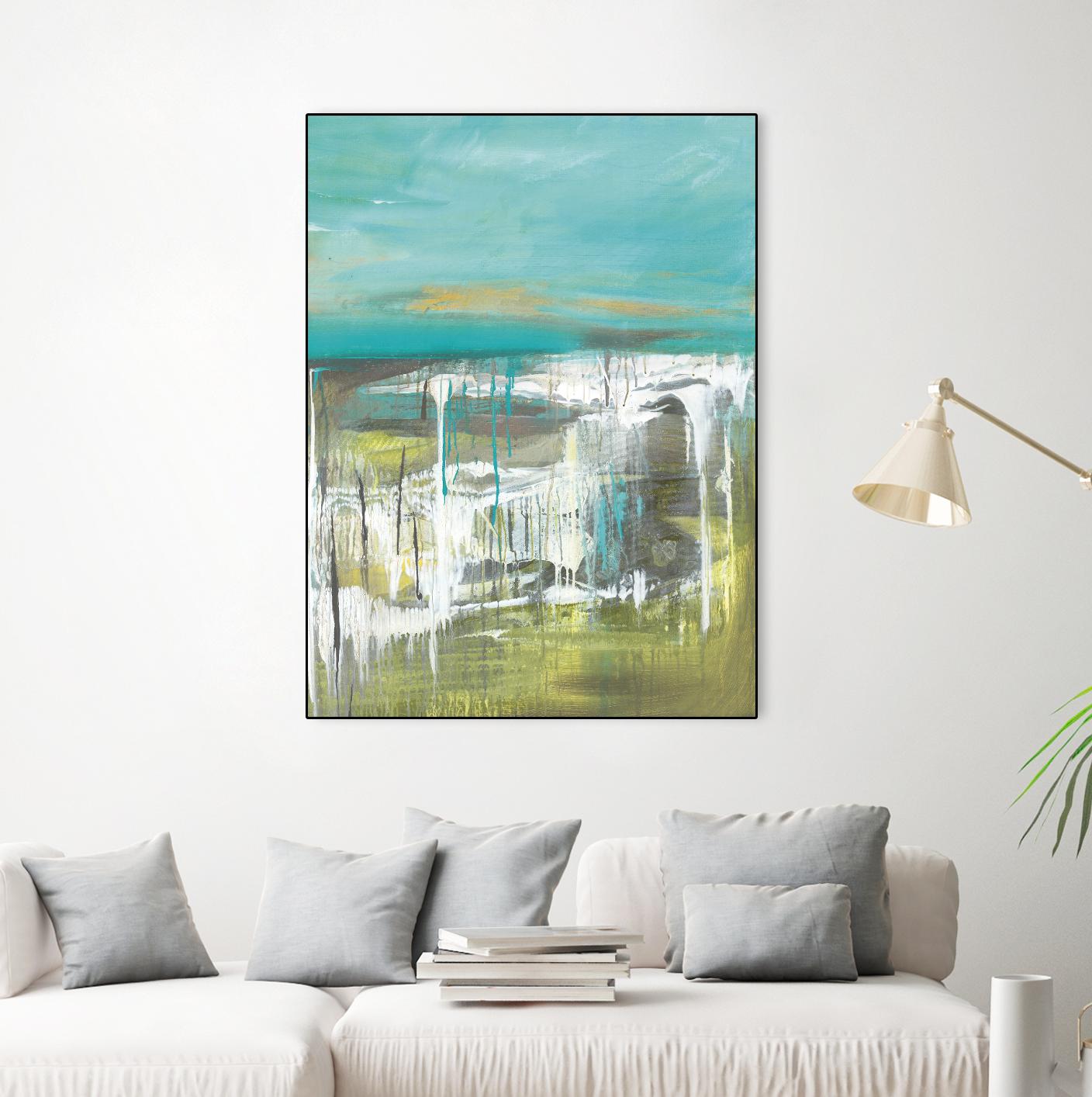 From The Shore I by Grace Rowman on GIANT ART - green abstract