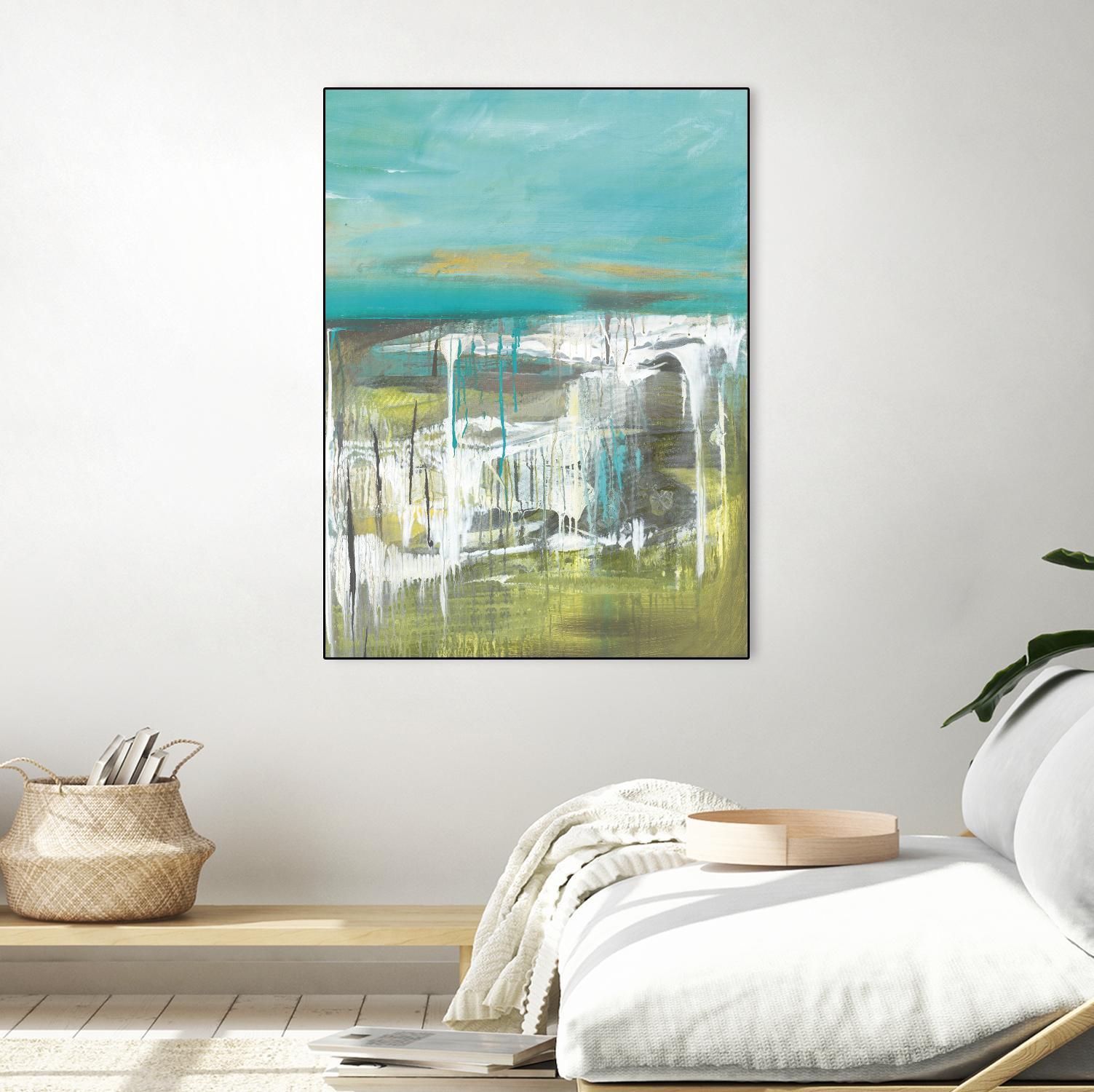 From The Shore I by Grace Rowman on GIANT ART - green abstract
