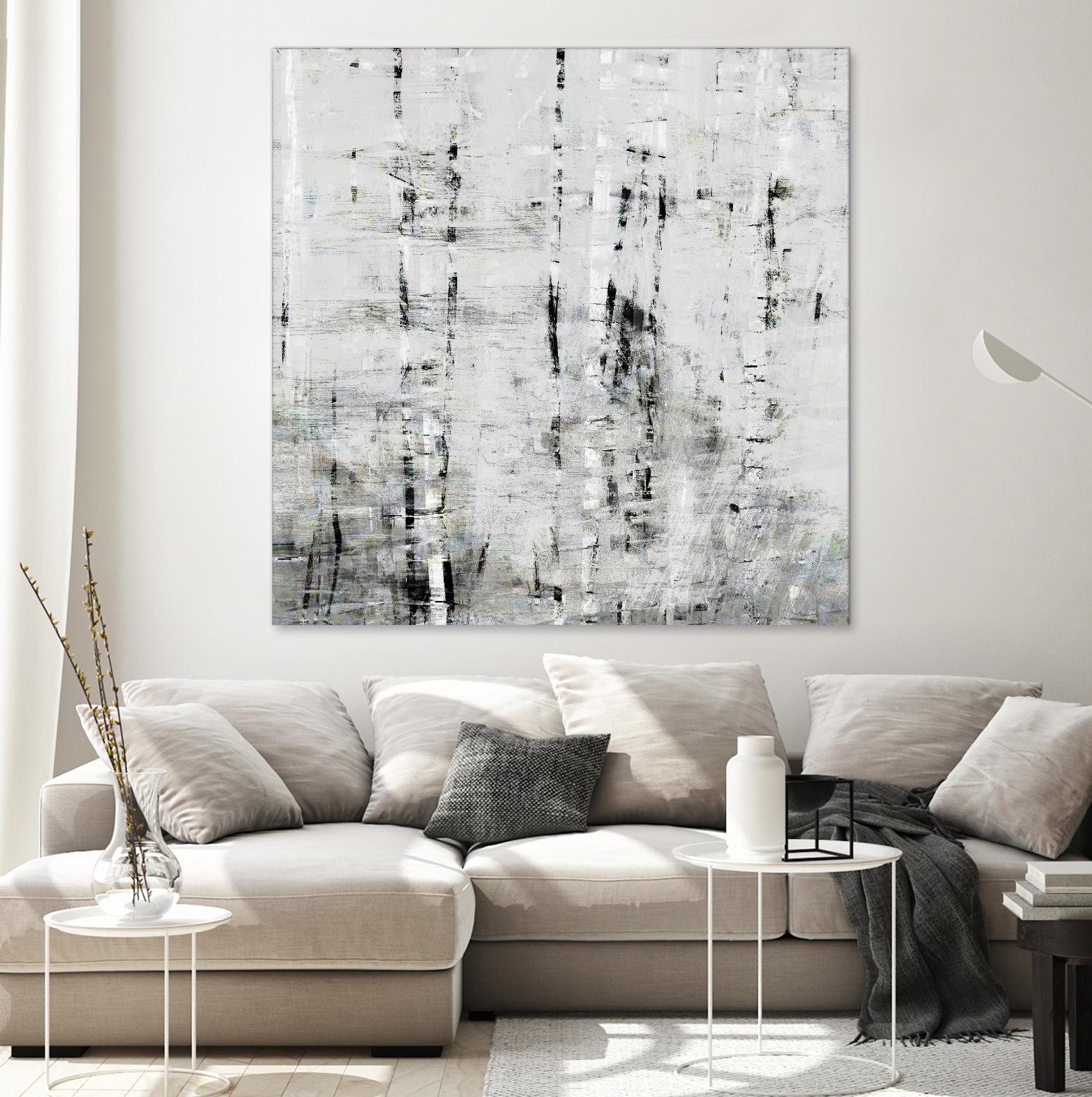 Birch Perspective II by John Bingham on GIANT ART - grey Abstract